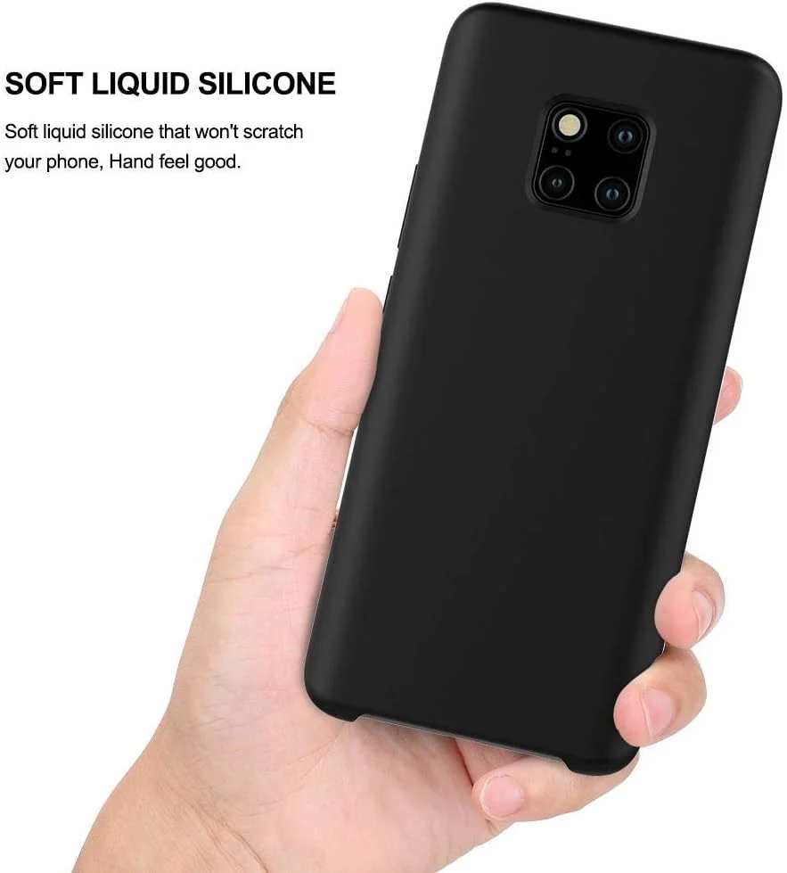 قاب سیلیکونی مایع گوشی هوآوی میت 20 پرو (مشکی)