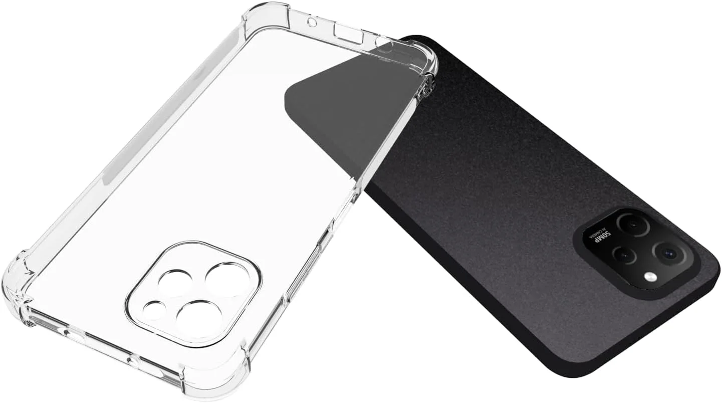 کاور مشکی باریک و نرم TPU برای گوشی هوآوی نوا Y61، کاور سیلیکونی انعطاف پذیر مات هوآوی نوا Y61 (2022) برند Emodil ® (شفاف)