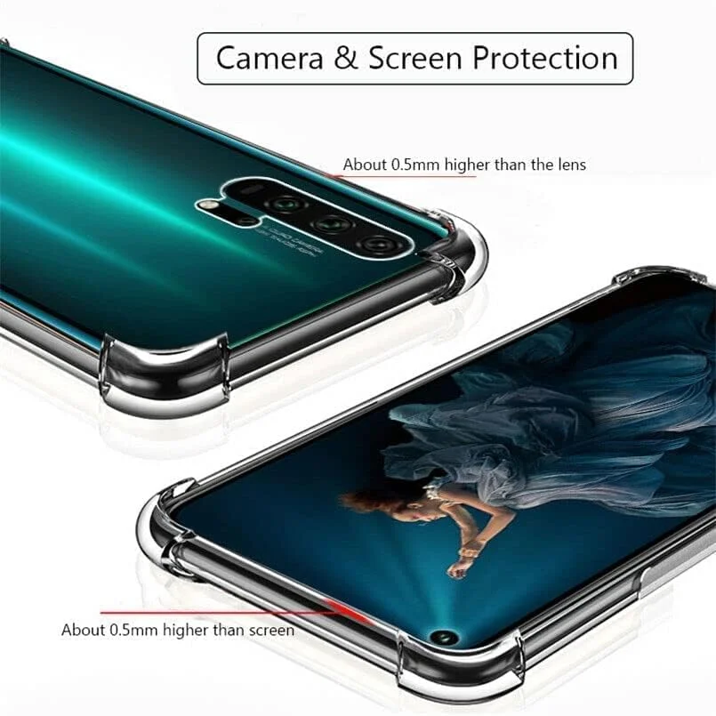 قاب ایمودیل برای هوآوی نوا 5T / آنر 20 / آنر 20s، کاور پشتی با بالشتک هوا، سیلیکونی نرم، ضد ضربه، ضد خش، محافظ گوشه ها قاب ایمودیل برای هوآوی نوا 5T / آنر 20 / آنر 20s، کاور پشتی با بالشتک هوا، سیلیکونی نرم، ضد ضربه، ضد خش، محافظ گوشه ها