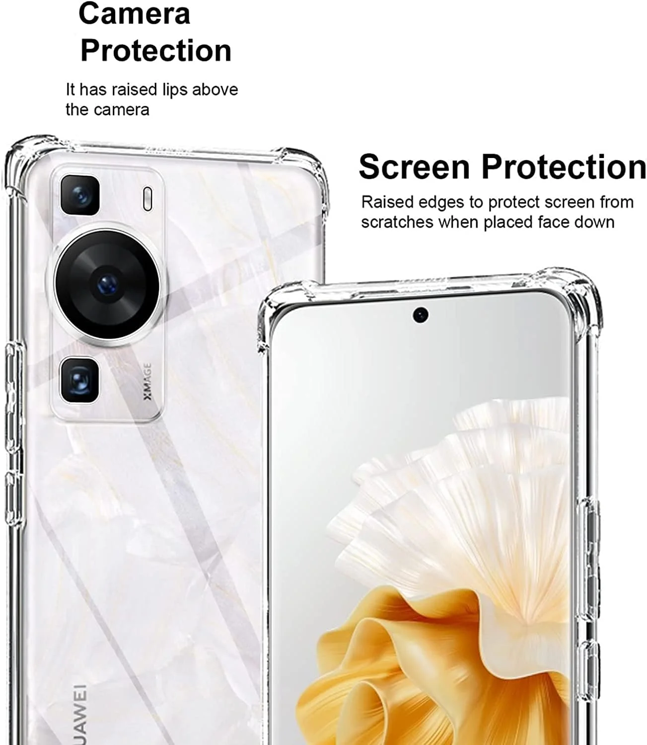 کاور محافظ گوشی هواوی P60 / هواوی P60 Pro، فوق العاده باریک، ضد خش، بامپر نرم و انعطاف پذیر TPU، مقاوم در برابر سقوط، گوشه های تقویت شده، ضد ضربه، شفاف برای هواوی P60 / P60 Pro کاور محافظ گوشی هواوی P60 / هواوی P60 Pro، فوق العاده باریک، ضد خش، بامپر نرم و انعطاف پذیر TPU، مقاوم در برابر سقوط، گوشه های تقویت شده، ضد ضربه، شفاف برای هواوی P60 / P60 Pro