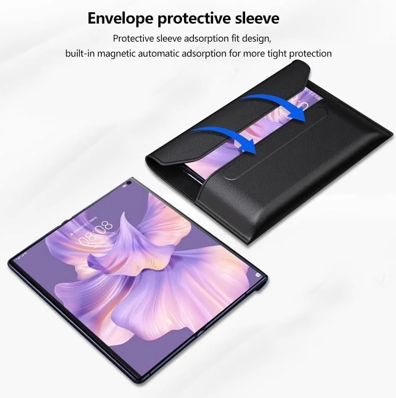 کیف چرمی لوکس سازگار با هواوی میت ایکس تی آلتیمیت، طراحی پاکتی مغناطیسی رترو برای شخصیسازی جدید (مشکی) کیف چرمی لوکس سازگار با هواوی میت ایکس تی آلتیمیت، طراحی پاکتی مغناطیسی رترو برای شخصیسازی جدید (مشکی)