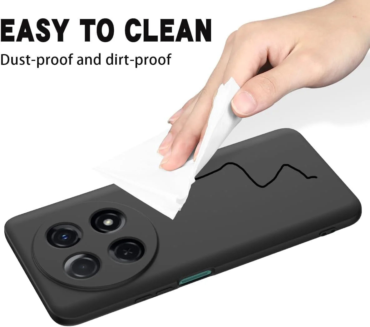 کاور مشکی مات نرم و انعطاف پذیر زوبی تک برای هوآوی نوا 12i، ساخته شده از سیلیکون TPU با محافظت کامل از دوربین و ضربه گیر برای هوآوی نوا 12i - مشکی کاور مشکی مات نرم و انعطاف پذیر زوبی تک برای هوآوی نوا 12i، ساخته شده از سیلیکون TPU با محافظت کامل از دوربین و ضربه گیر برای هوآوی نوا 12i - مشکی