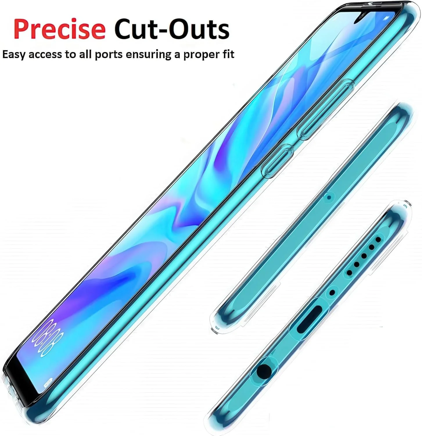 کاور شفاف ولتیک مناسب برای هوآوی P30 لایت، محافظ TPU نرم و باریک، ضد ضربه، سبک و شفاف کاور شفاف ولتیک مناسب برای هوآوی P30 لایت، محافظ TPU نرم و باریک، ضد ضربه، سبک و شفاف