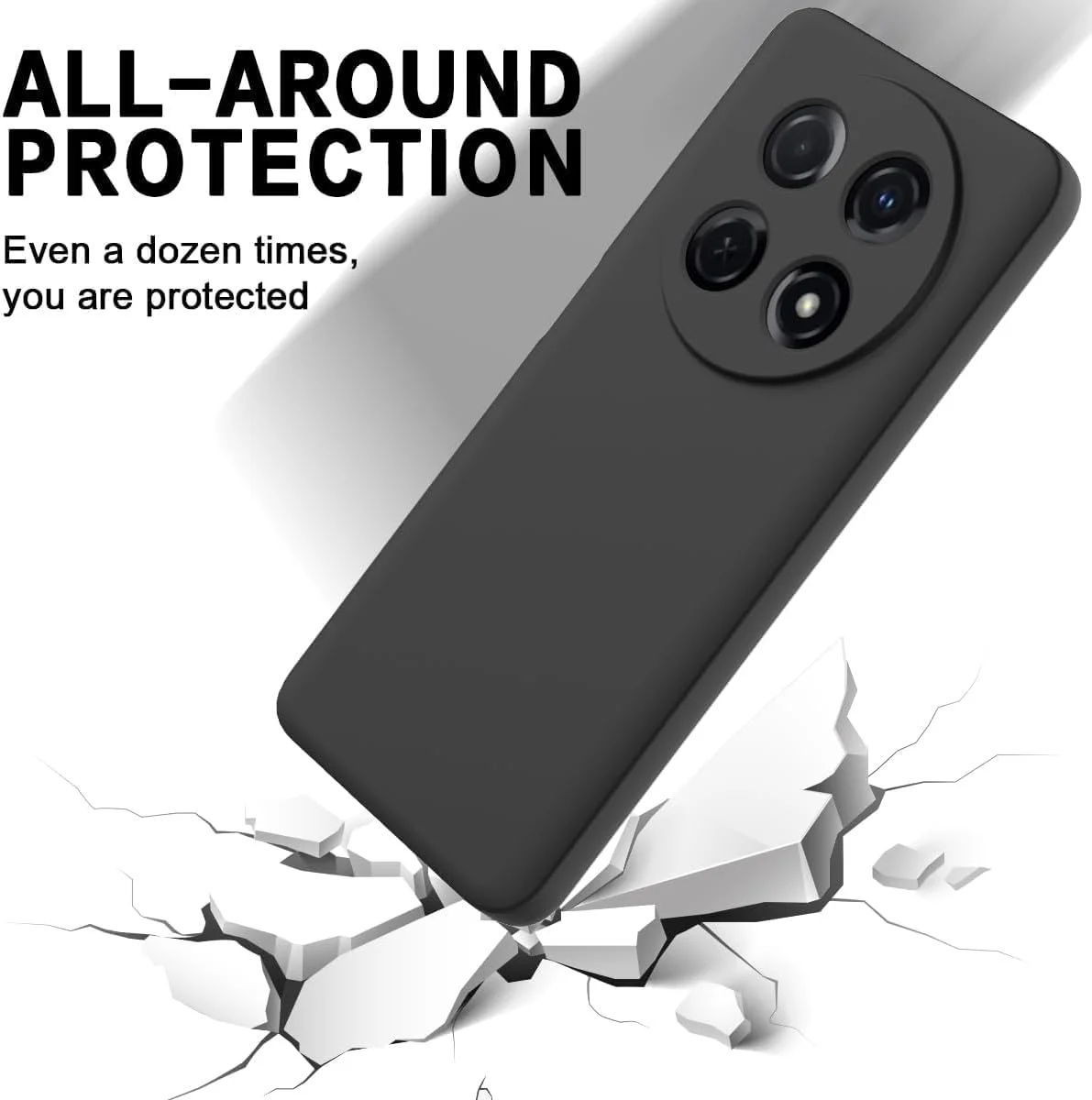 کاور مشکی مات نرم و انعطاف پذیر زوبی تک برای هوآوی نوا 12i، ساخته شده از سیلیکون TPU با محافظت کامل از دوربین و ضربه گیر برای هوآوی نوا 12i - مشکی کاور مشکی مات نرم و انعطاف پذیر زوبی تک برای هوآوی نوا 12i، ساخته شده از سیلیکون TPU با محافظت کامل از دوربین و ضربه گیر برای هوآوی نوا 12i - مشکی