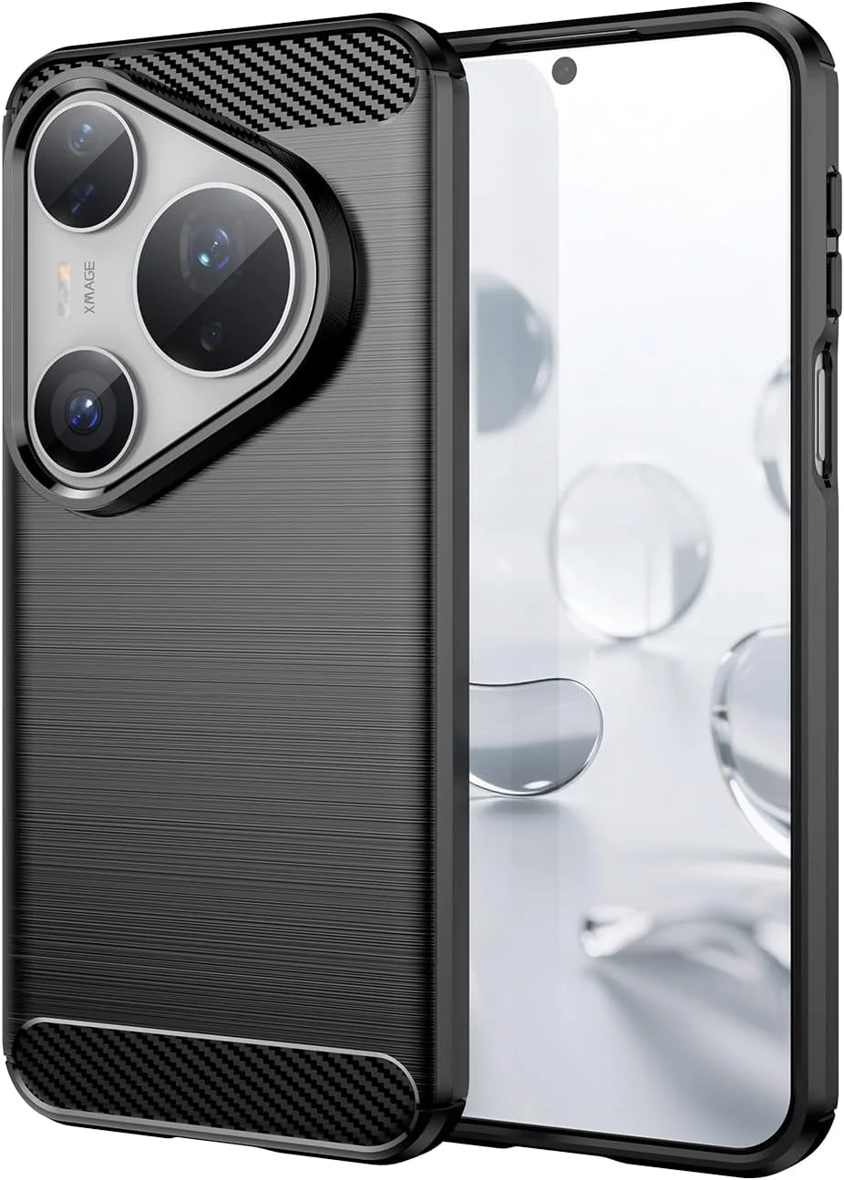 قاب گوشی OIATROE برای Huawei Pura 80 Ultra، کاور فوق العاده نازک [سبک وزن] [ضد خش] [قاب نرم] - مشکی