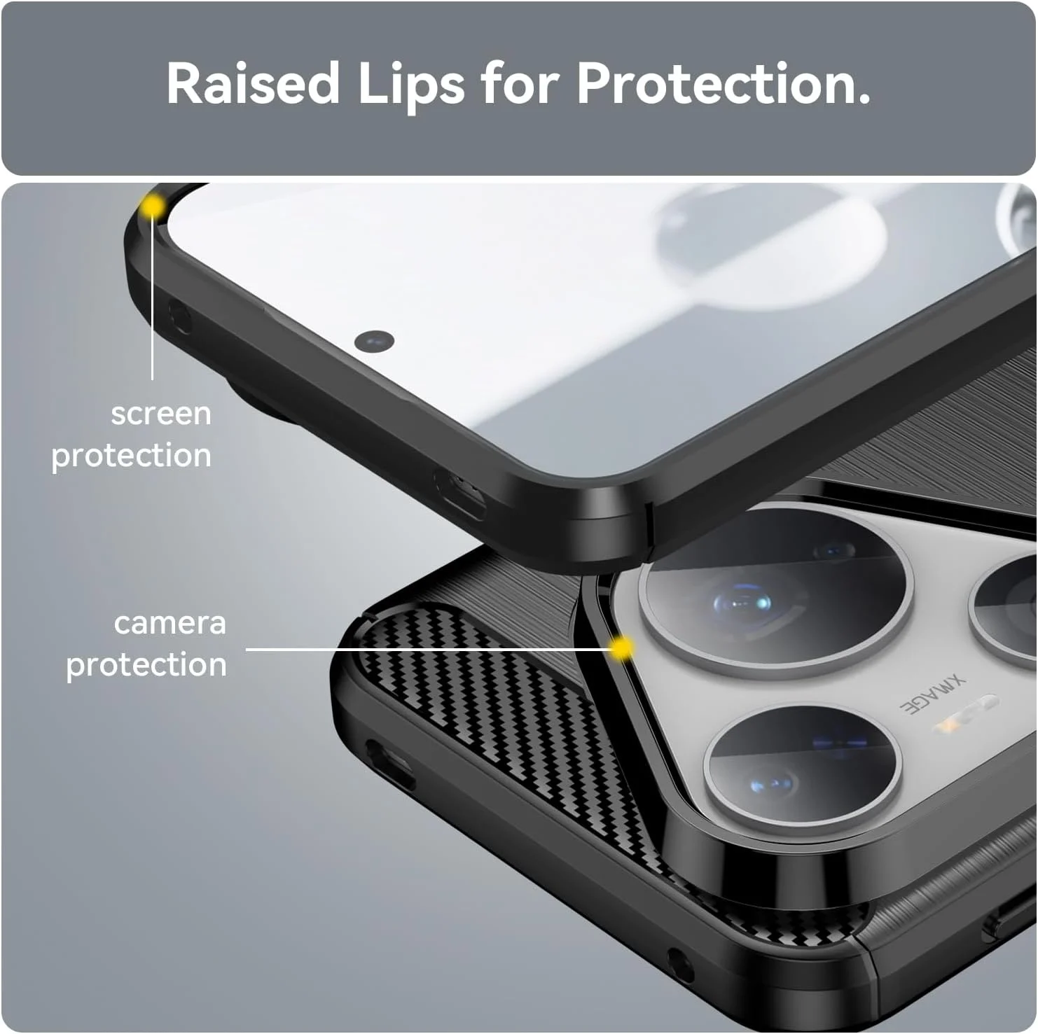 قاب گوشی OIATROE برای Huawei Pura 80 Ultra، کاور فوق العاده نازک [سبک وزن] [ضد خش] [قاب نرم] - مشکی