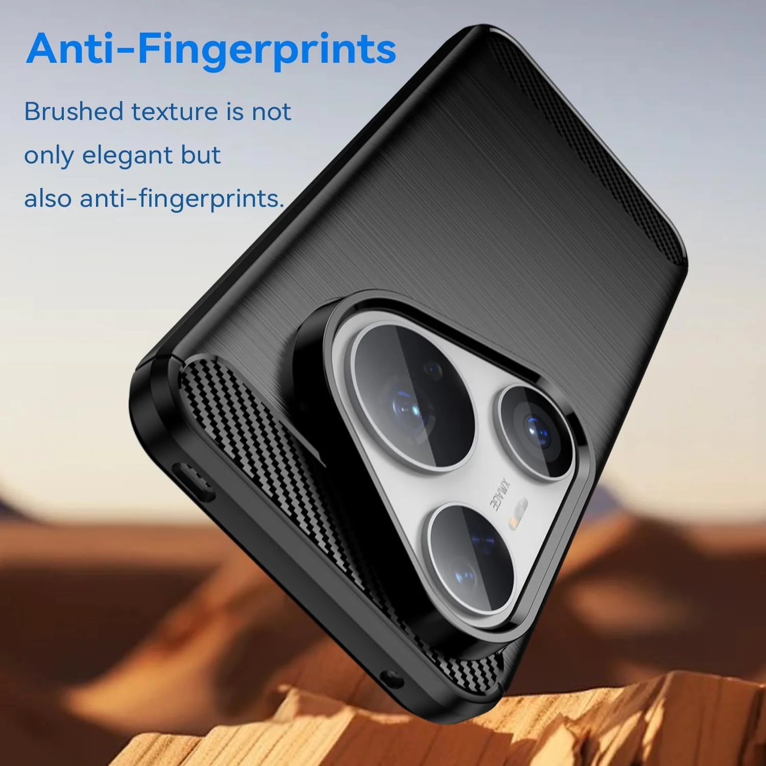 قاب گوشی OIATROE برای Huawei Pura 80 Ultra، کاور فوق العاده نازک [سبک وزن] [ضد خش] [قاب نرم] - مشکی