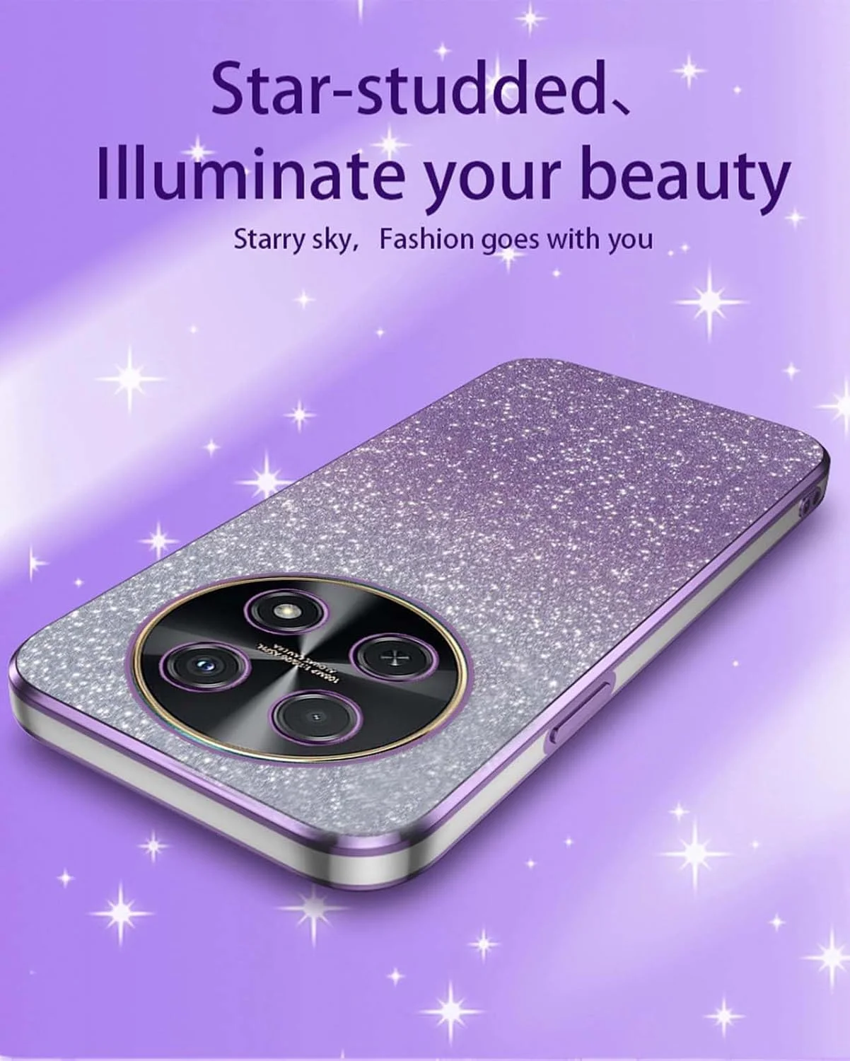 قاب گوشی هواوی نوا 12i هاویه، فریم آبکاری شده، قاب گوشی موبایل TPU فوق العاده نازک با برچسب براق، قاب محافظ سیلیکونی ضد ضربه، صورتی