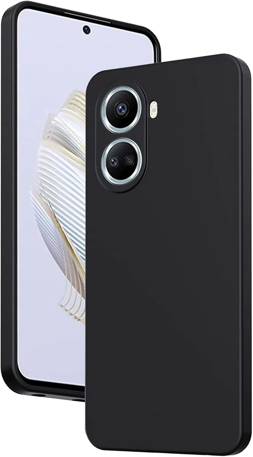 کاور سیلیکونی سازگار با هوآوی نوا 10 SE، نازک با محافظت از دوربین، داخلی نرم، باریک و انعطاف پذیر (برای هوآوی نوا 10 SE - مشکی)