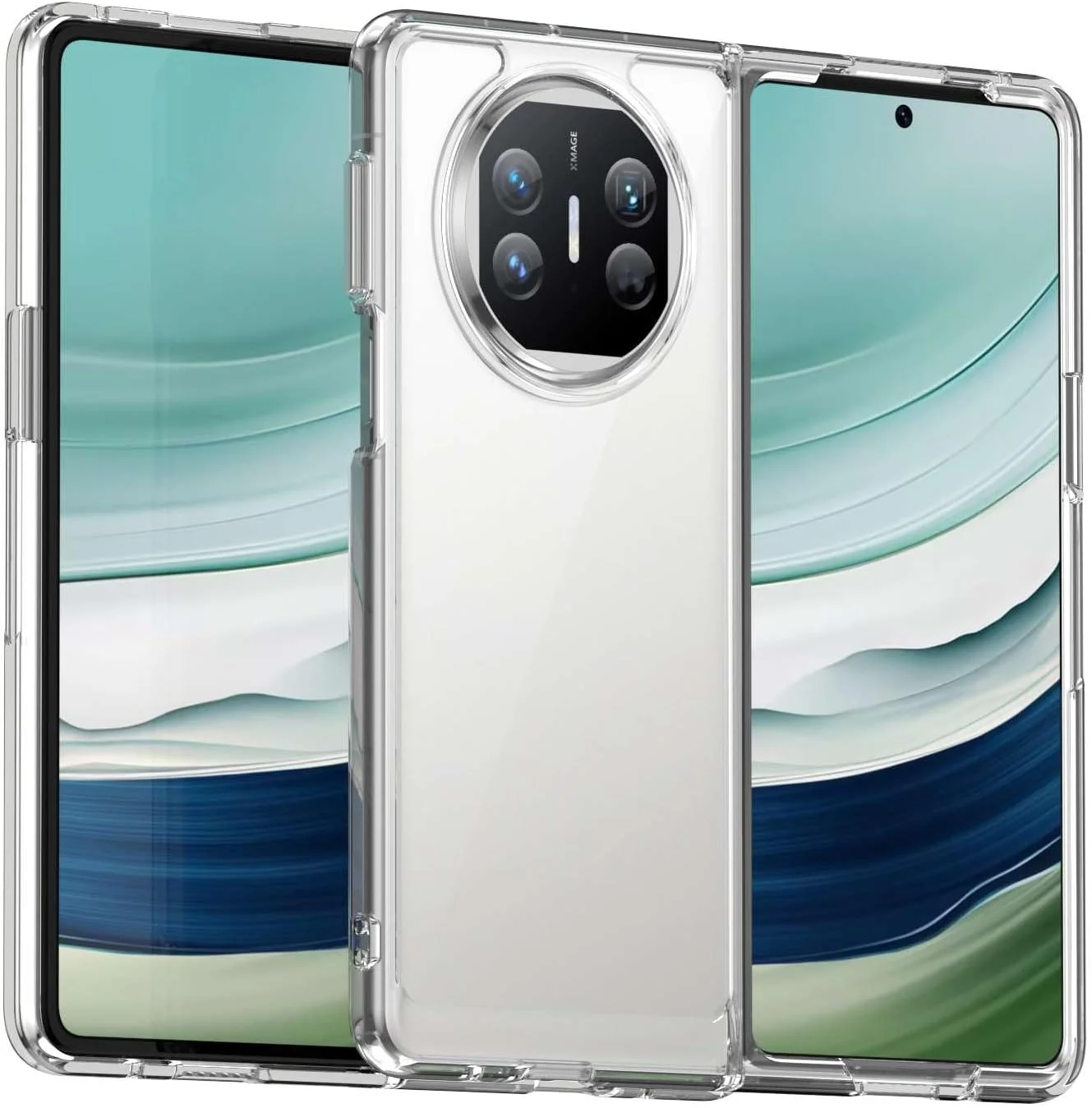 قاب و کاور محافظ برای هوآوی میت X3، دکمه فشاری انعطاف پذیر، قاب شفاف، ضد اثر انگشت. محافظت کامل 360 درجه - شفاف قاب و کاور محافظ برای هوآوی میت X3، دکمه فشاری انعطاف پذیر، قاب شفاف، ضد اثر انگشت. محافظت کامل 360 درجه - شفاف