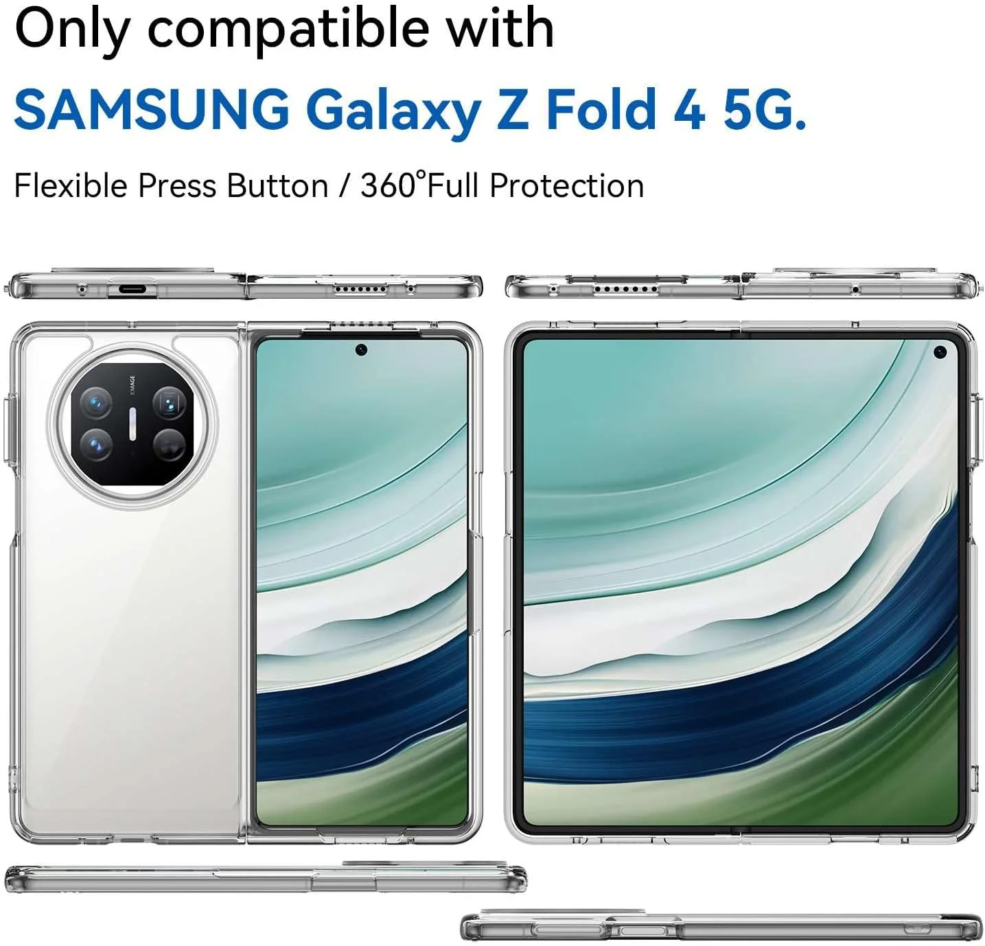 قاب و کاور محافظ برای هوآوی میت X3، دکمه فشاری انعطاف پذیر، قاب شفاف، ضد اثر انگشت. محافظت کامل 360 درجه - شفاف قاب و کاور محافظ برای هوآوی میت X3، دکمه فشاری انعطاف پذیر، قاب شفاف، ضد اثر انگشت. محافظت کامل 360 درجه - شفاف