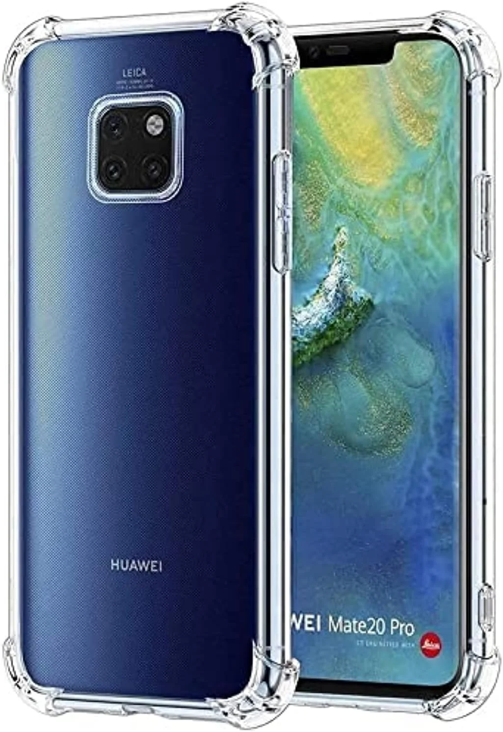 کاور محافظ ژله ای شفاف TPU نرم Zubitech با محافظت کامل از دوربین و ضربه گیر تقویت شده برای گوشه ها، مناسب برای Huawei Mate 20 Pro کاور محافظ ژله ای شفاف TPU نرم Zubitech با محافظت کامل از دوربین و ضربه گیر تقویت شده برای گوشه ها، مناسب برای Huawei Mate 20 Pro