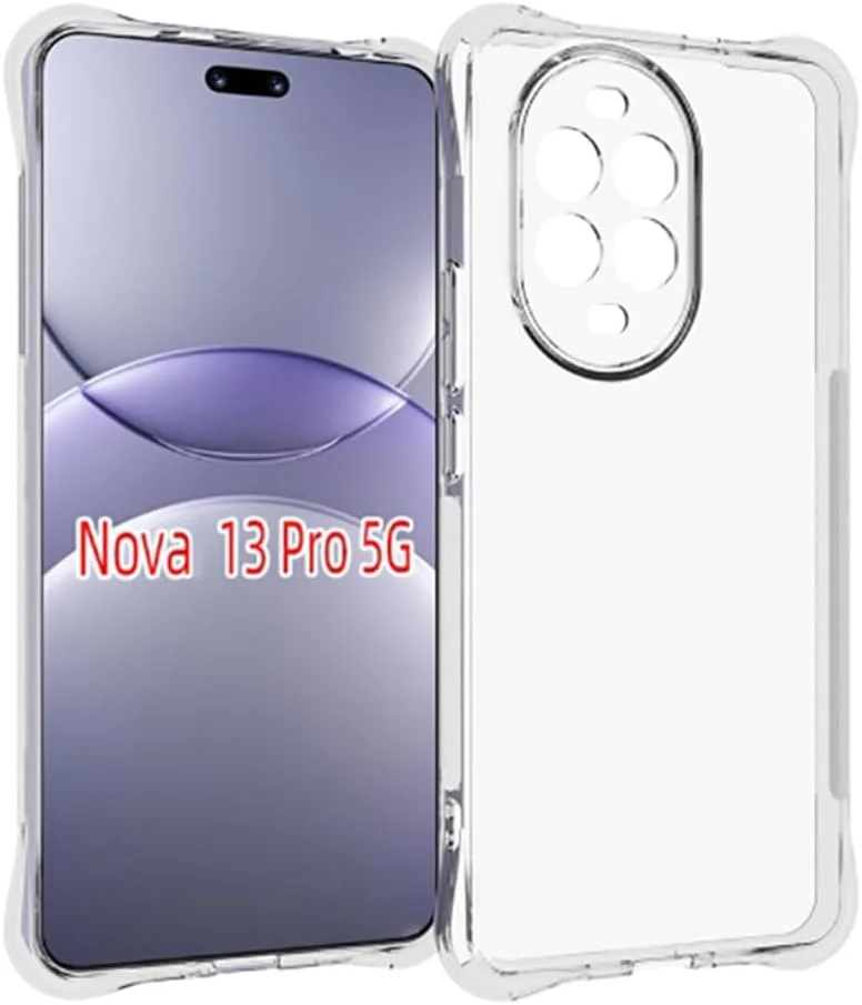 کاور شفاف هوآوی نوا 13 پرو، کاور گوشی موبایل TPU با قابلیت جذب شوک و گوشه های تقویت شده، نرم و انعطاف پذیر و کاور محافظ شفاف کاور شفاف هوآوی نوا 13 پرو، کاور گوشی موبایل TPU با قابلیت جذب شوک و گوشه های تقویت شده، نرم و انعطاف پذیر و کاور محافظ شفاف