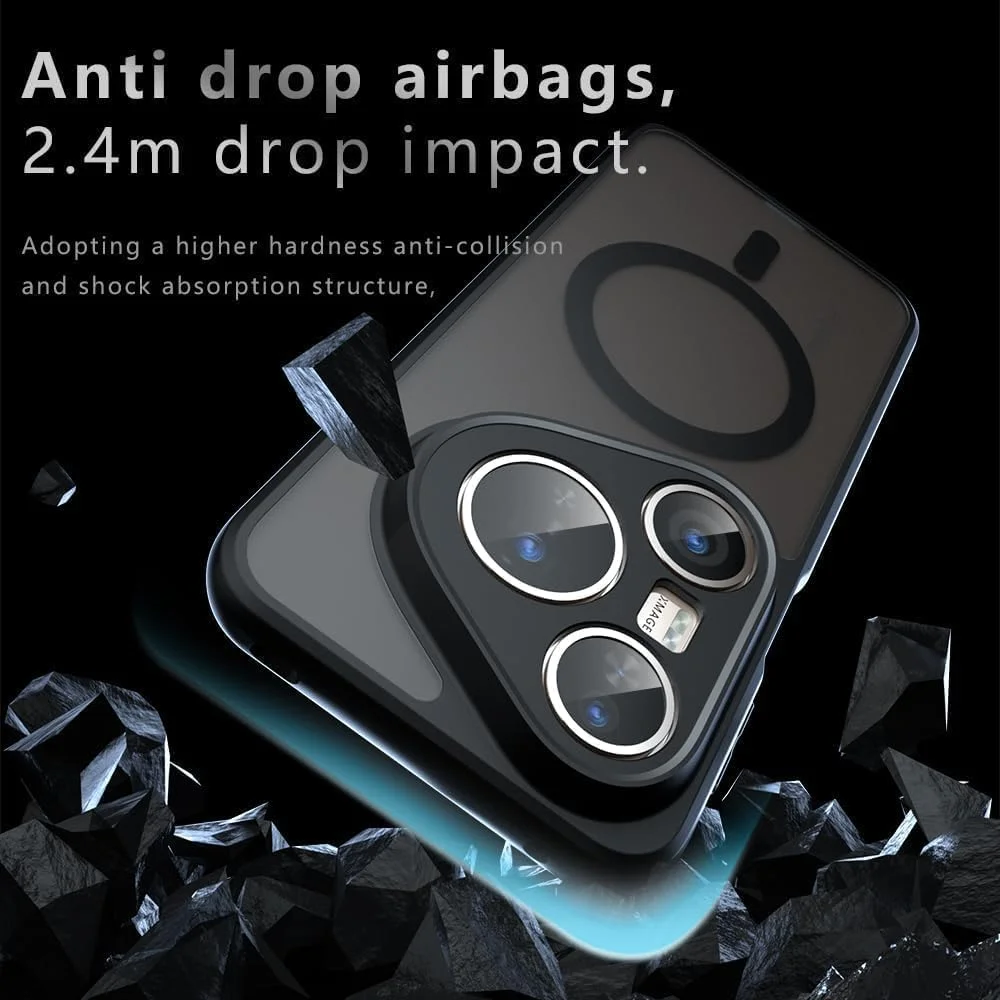 کاور محافظ گوشی هوآوی Pura 80 مدل Hepiide: کاور مغناطیسی ضد ضربه نظامی - فوق العاده نازک و مات ضد خش برای شارژ بی سیم (مشکی، Pura 80) کاور محافظ گوشی هوآوی Pura 80 مدل Hepiide: کاور مغناطیسی ضد ضربه نظامی - فوق العاده نازک و مات ضد خش برای شارژ بی سیم (مشکی، Pura 80)