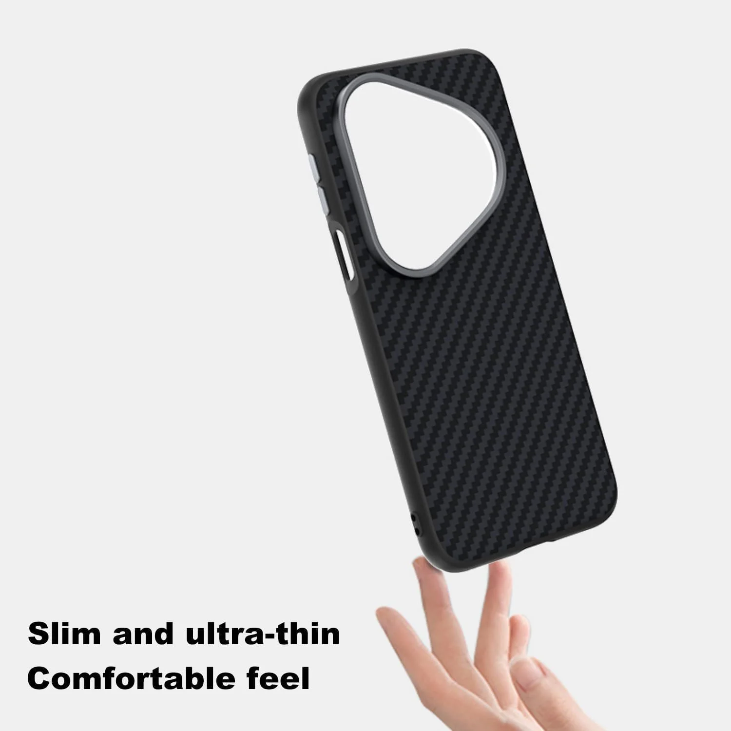 قاب فیبر کربنی مغناطیسی Gruattreay سازگار با Huawei Pura 80 Ultra، پوشش بافت ریز برجسته 6D با آهنربای نامرئی، قاب فوق العاده نازک مات ضد ضربه و ضد سقوط (مشکی-نقره ای) قاب فیبر کربنی مغناطیسی Gruattreay سازگار با Huawei Pura 80 Ultra، پوشش بافت ریز برجسته 6D با آهنربای نامرئی، قاب فوق العاده نازک مات ضد ضربه و ضد سقوط (مشکی-نقره ای)