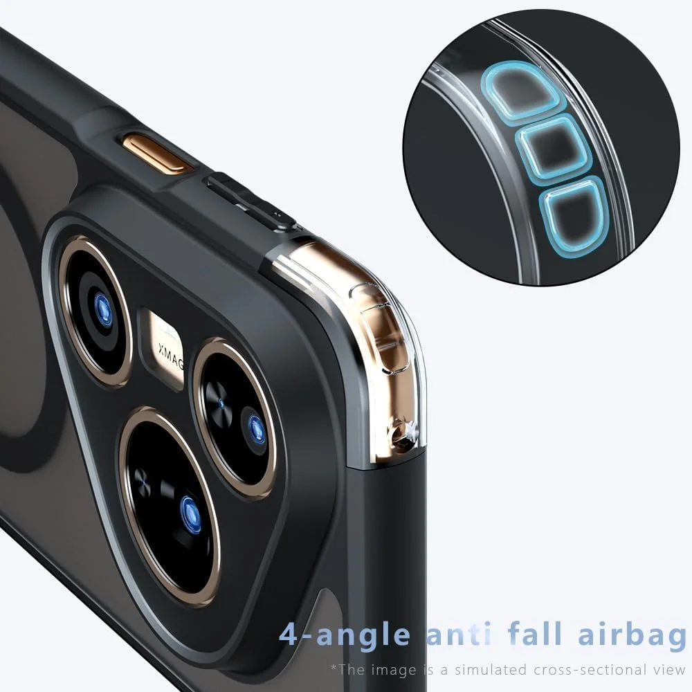 کاور محافظ گوشی هوآوی Pura 80 مدل Hepiide: کاور مغناطیسی ضد ضربه نظامی - فوق العاده نازک و مات ضد خش برای شارژ بی سیم (مشکی، Pura 80) کاور محافظ گوشی هوآوی Pura 80 مدل Hepiide: کاور مغناطیسی ضد ضربه نظامی - فوق العاده نازک و مات ضد خش برای شارژ بی سیم (مشکی، Pura 80)