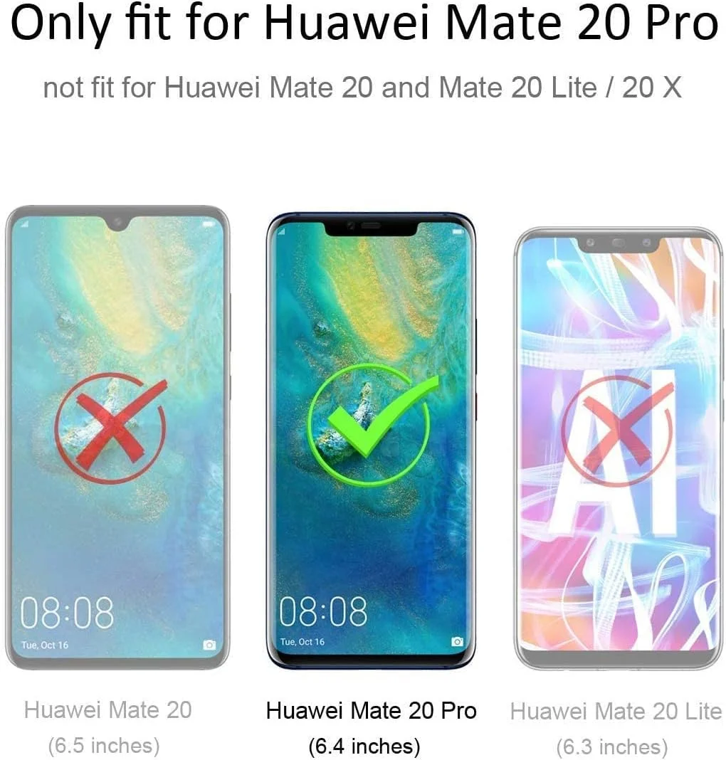 کاور محافظ ژله ای شفاف TPU نرم Zubitech با محافظت کامل از دوربین و ضربه گیر تقویت شده برای گوشه ها، مناسب برای Huawei Mate 20 Pro کاور محافظ ژله ای شفاف TPU نرم Zubitech با محافظت کامل از دوربین و ضربه گیر تقویت شده برای گوشه ها، مناسب برای Huawei Mate 20 Pro