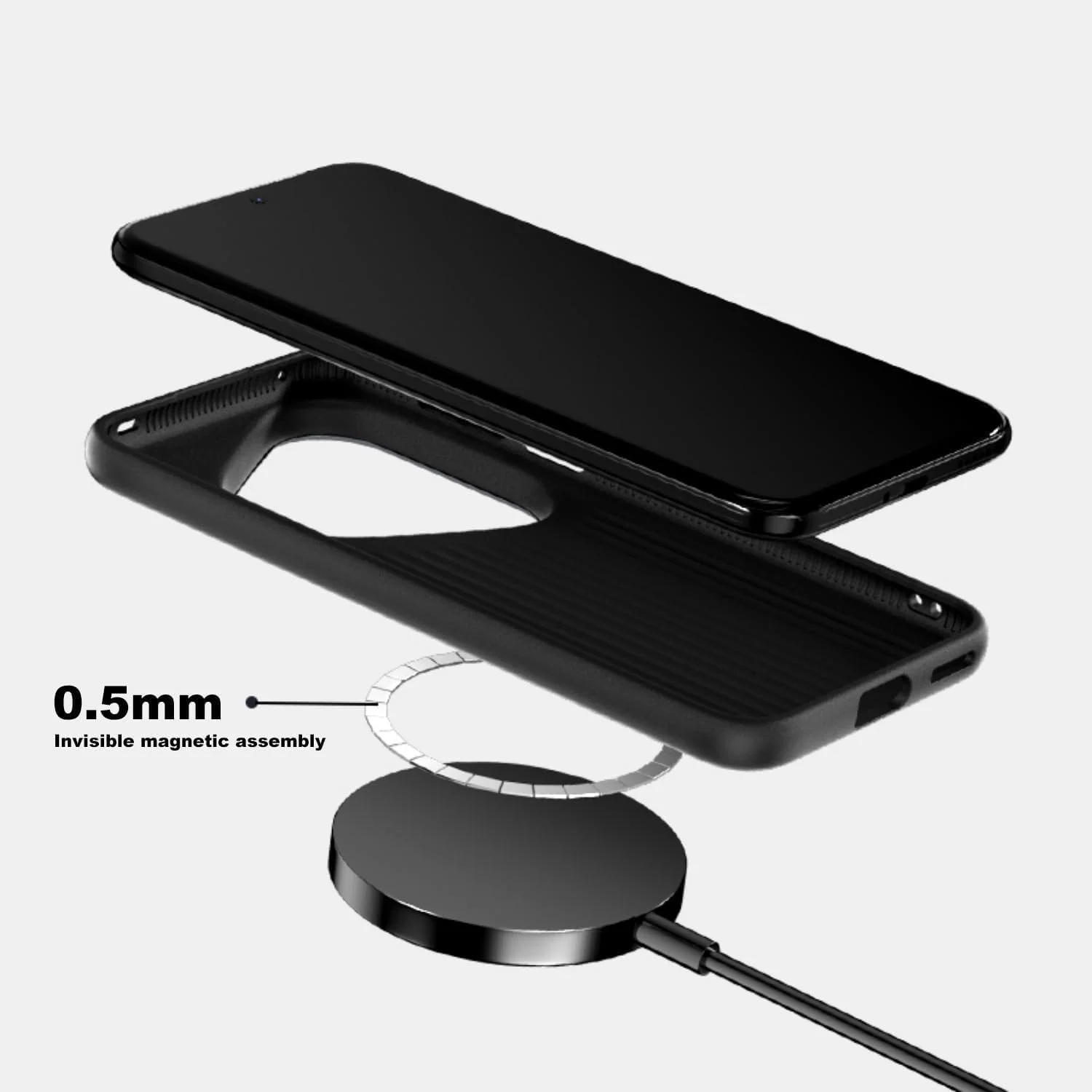 قاب فیبر کربنی مغناطیسی Gruattreay سازگار با Huawei Pura 80 Ultra، پوشش بافت ریز برجسته 6D با آهنربای نامرئی، قاب فوق العاده نازک مات ضد ضربه و ضد سقوط (مشکی-نقره ای) قاب فیبر کربنی مغناطیسی Gruattreay سازگار با Huawei Pura 80 Ultra، پوشش بافت ریز برجسته 6D با آهنربای نامرئی، قاب فوق العاده نازک مات ضد ضربه و ضد سقوط (مشکی-نقره ای)