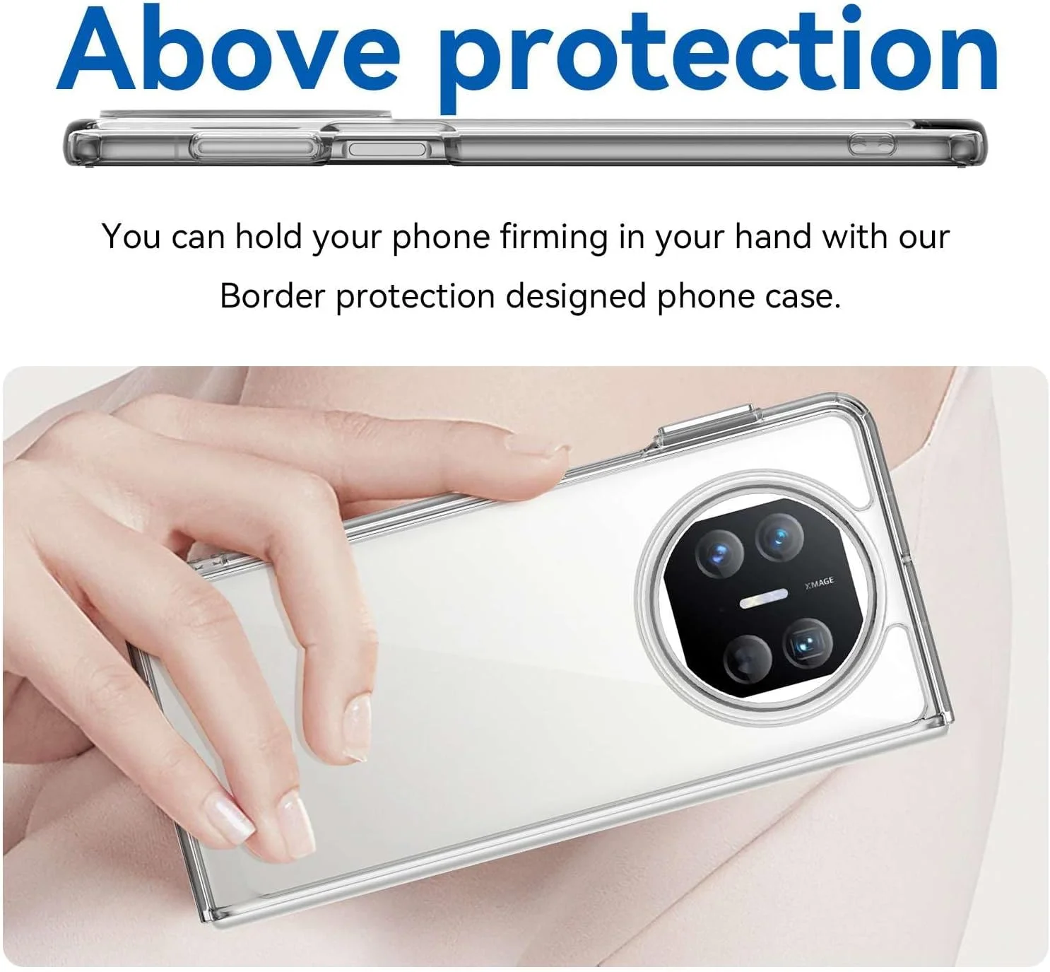 قاب و کاور محافظ برای هوآوی میت X3، دکمه فشاری انعطاف پذیر، قاب شفاف، ضد اثر انگشت. محافظت کامل 360 درجه - شفاف قاب و کاور محافظ برای هوآوی میت X3، دکمه فشاری انعطاف پذیر، قاب شفاف، ضد اثر انگشت. محافظت کامل 360 درجه - شفاف