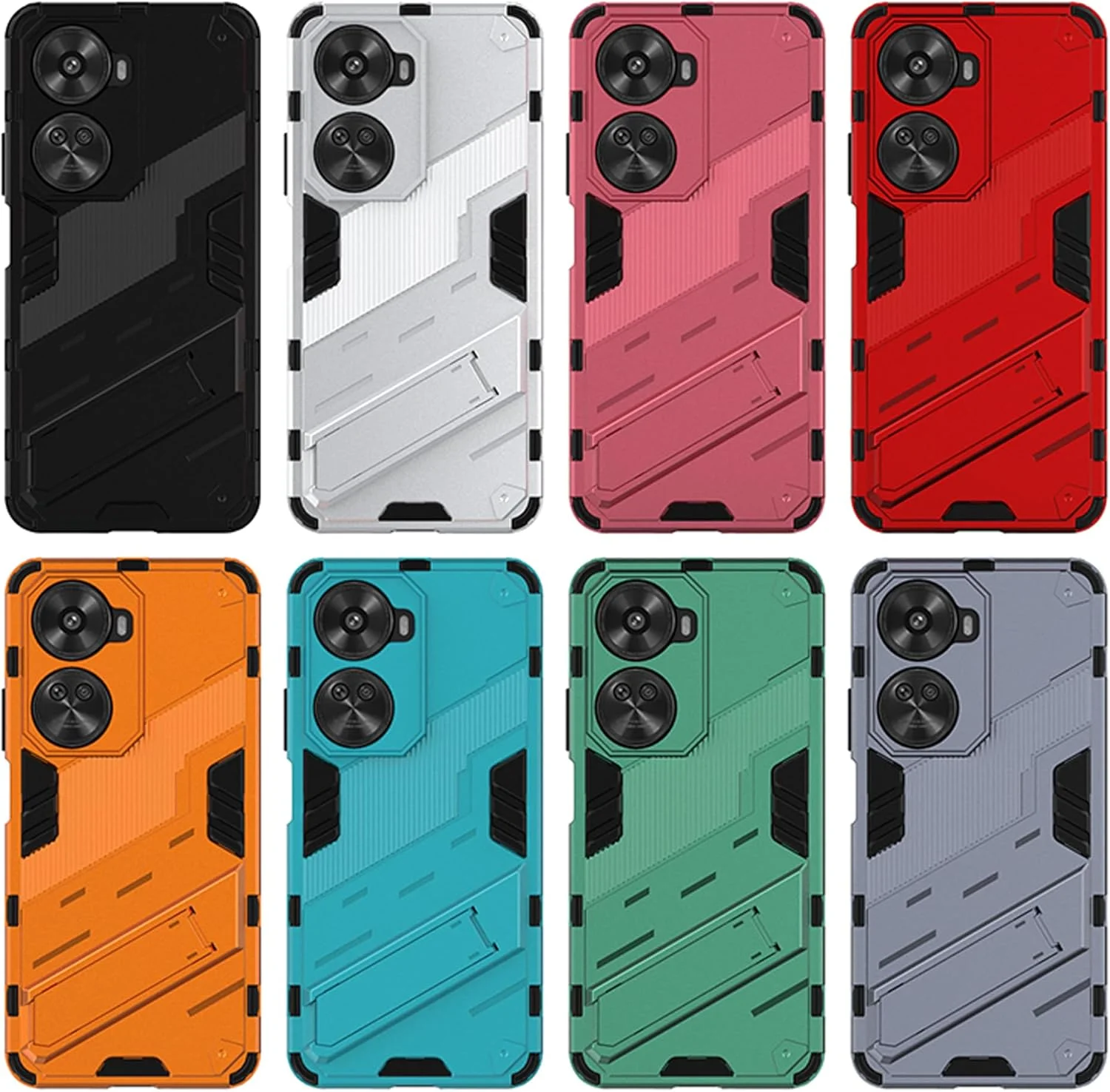 قاب گوشی هوآوی نوا 12 SE مدل ESTH با پایه نامرئی [محافظت ضد سقوط در سطح نظامی] قاب PC و TPU، مشکی