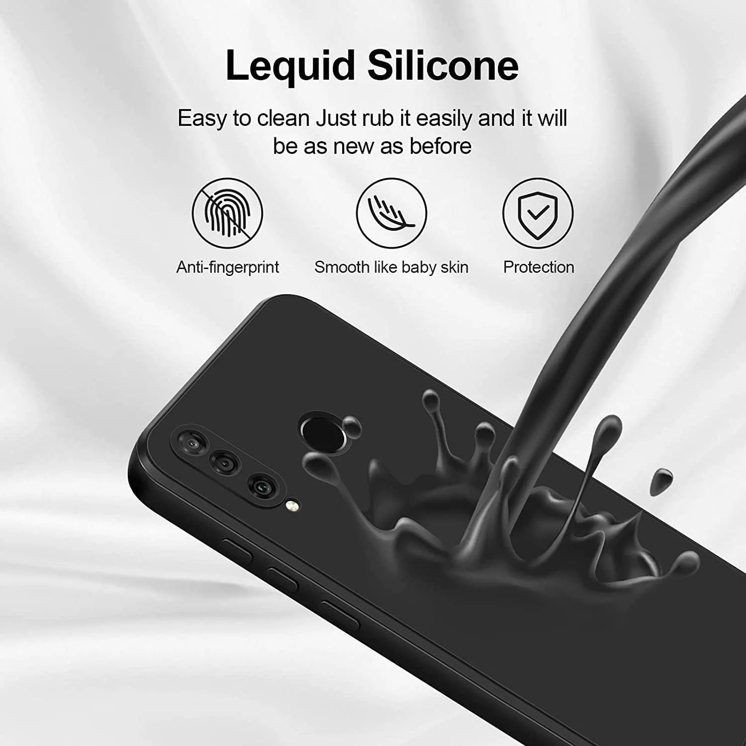 کاور محافظ گوشی هواوی P30 لایت، کاور سیلیکونی TPU نازک با محافظت از دوربین، دارای پوشش داخلی نرم، طراحی باریک و انعطاف پذیر (مشکی - مناسب برای هواوی P30 لایت) کاور محافظ گوشی هواوی P30 لایت، کاور سیلیکونی TPU نازک با محافظت از دوربین، دارای پوشش داخلی نرم، طراحی باریک و انعطاف پذیر (مشکی - مناسب برای هواوی P30 لایت)