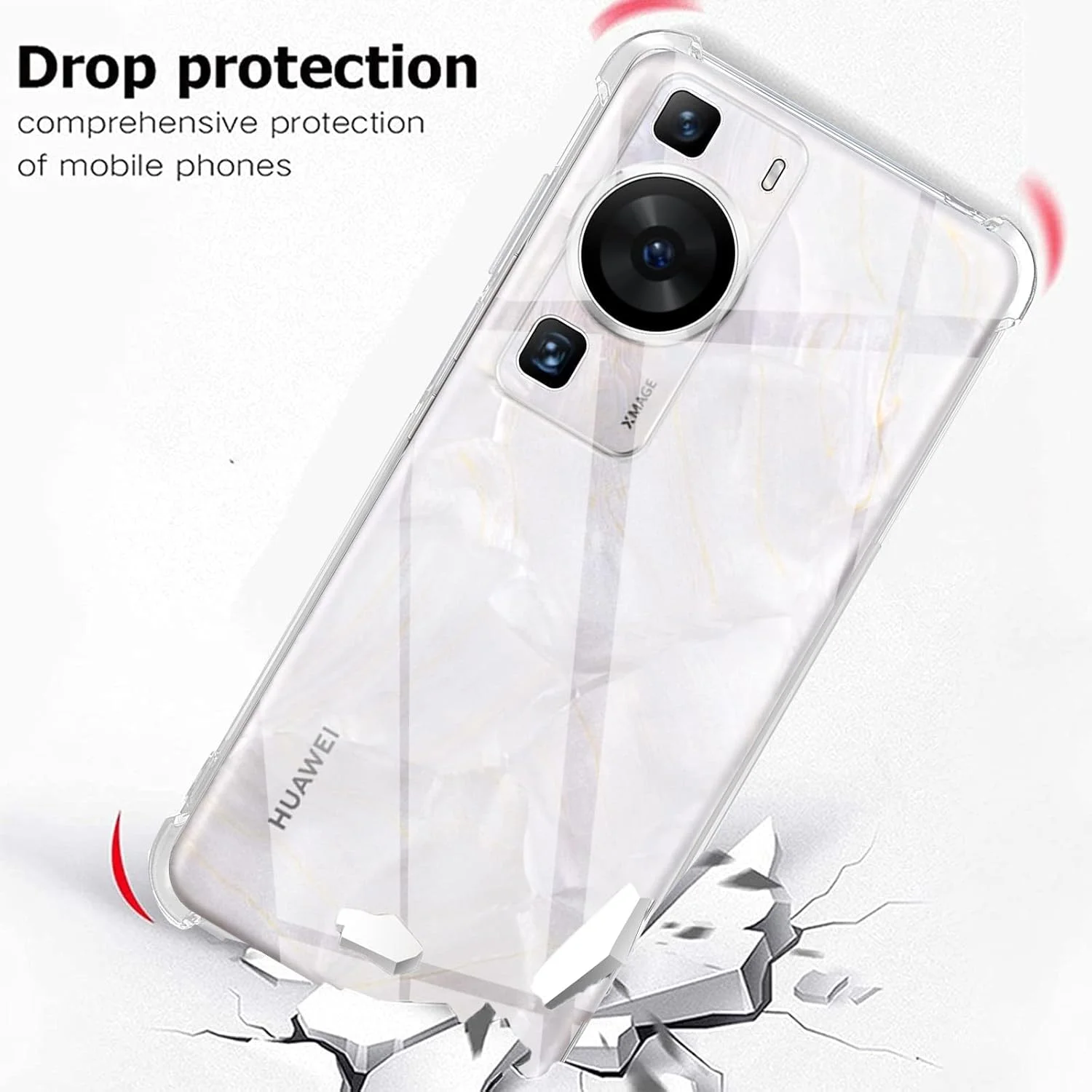 کاور محافظ گوشی هواوی P60/ Huawei P60 Pro، فوق العاده باریک، کریستالی، ضد خش، بامپر انعطاف پذیر TPU نرم، ضد ضربه، گوشه های تقویت شده، قاب شفاف گوشی برای هواوی P60/P60 Pro - شفاف کاور محافظ گوشی هواوی P60/ Huawei P60 Pro، فوق العاده باریک، کریستالی، ضد خش، بامپر انعطاف پذیر TPU نرم، ضد ضربه، گوشه های تقویت شده، قاب شفاف گوشی برای هواوی P60/P60 Pro - شفاف