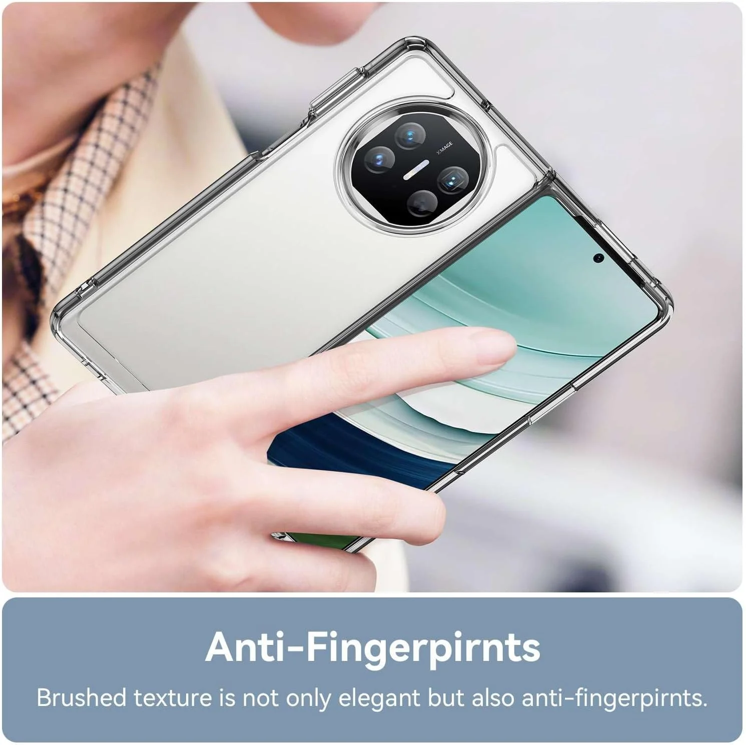 قاب و کاور محافظ برای هوآوی میت X3، دکمه فشاری انعطاف پذیر، قاب شفاف، ضد اثر انگشت. محافظت کامل 360 درجه - شفاف قاب و کاور محافظ برای هوآوی میت X3، دکمه فشاری انعطاف پذیر، قاب شفاف، ضد اثر انگشت. محافظت کامل 360 درجه - شفاف