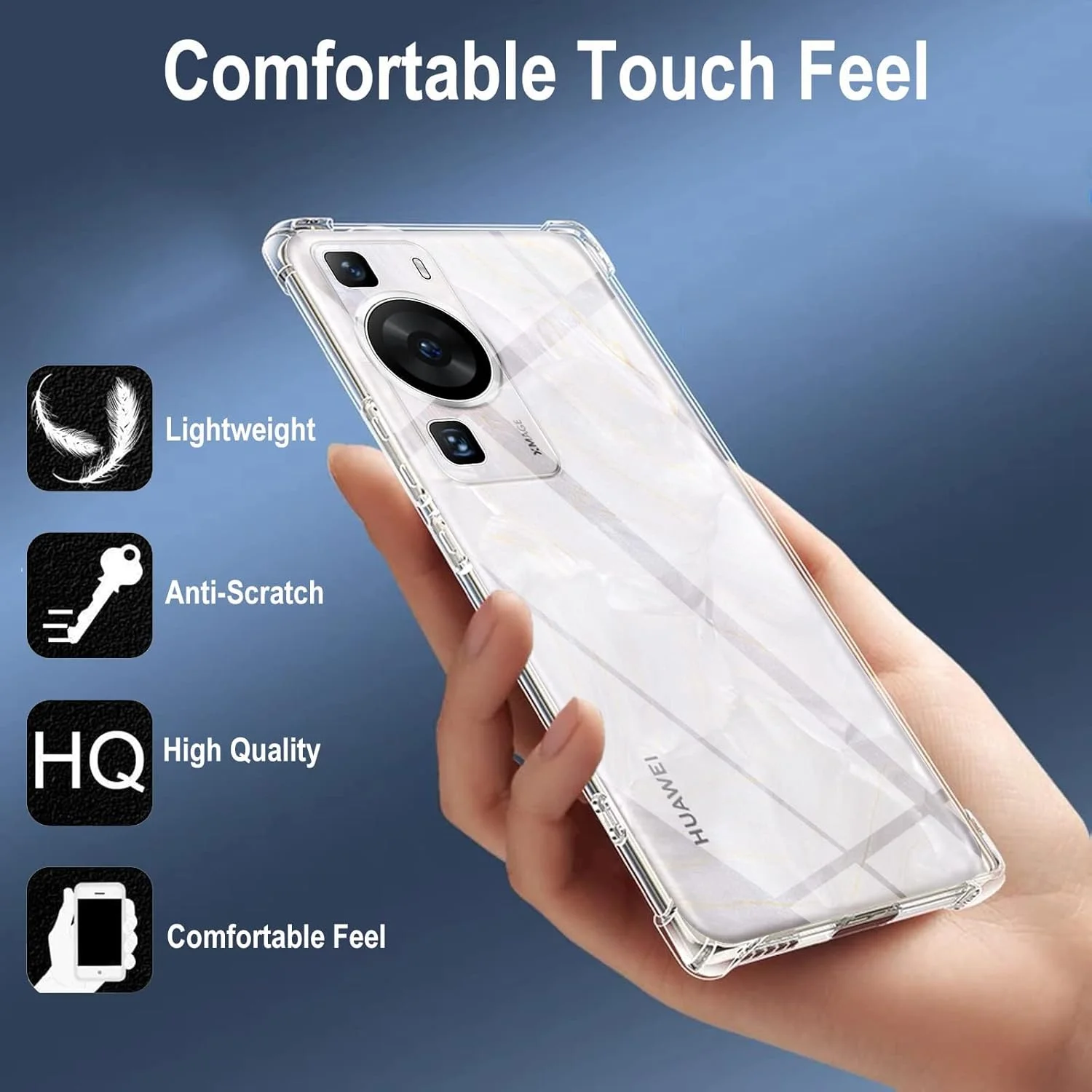 کاور محافظ گوشی هواوی P60/ Huawei P60 Pro، فوق العاده باریک، کریستالی، ضد خش، بامپر انعطاف پذیر TPU نرم، ضد ضربه، گوشه های تقویت شده، قاب شفاف گوشی برای هواوی P60/P60 Pro - شفاف کاور محافظ گوشی هواوی P60/ Huawei P60 Pro، فوق العاده باریک، کریستالی، ضد خش، بامپر انعطاف پذیر TPU نرم، ضد ضربه، گوشه های تقویت شده، قاب شفاف گوشی برای هواوی P60/P60 Pro - شفاف