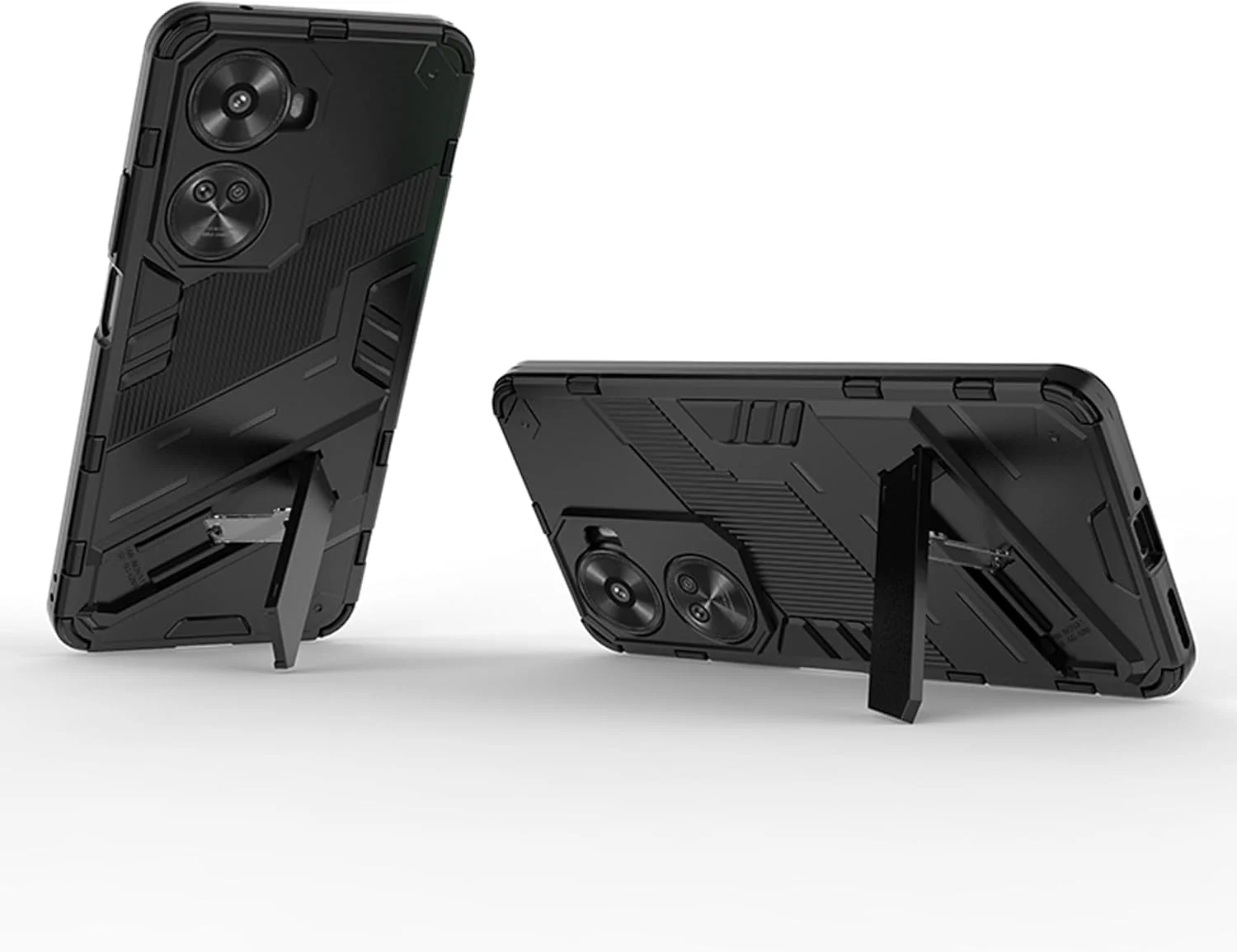 قاب گوشی هوآوی نوا 12 SE مدل ESTH با پایه نامرئی [محافظت ضد سقوط در سطح نظامی] قاب PC و TPU، مشکی