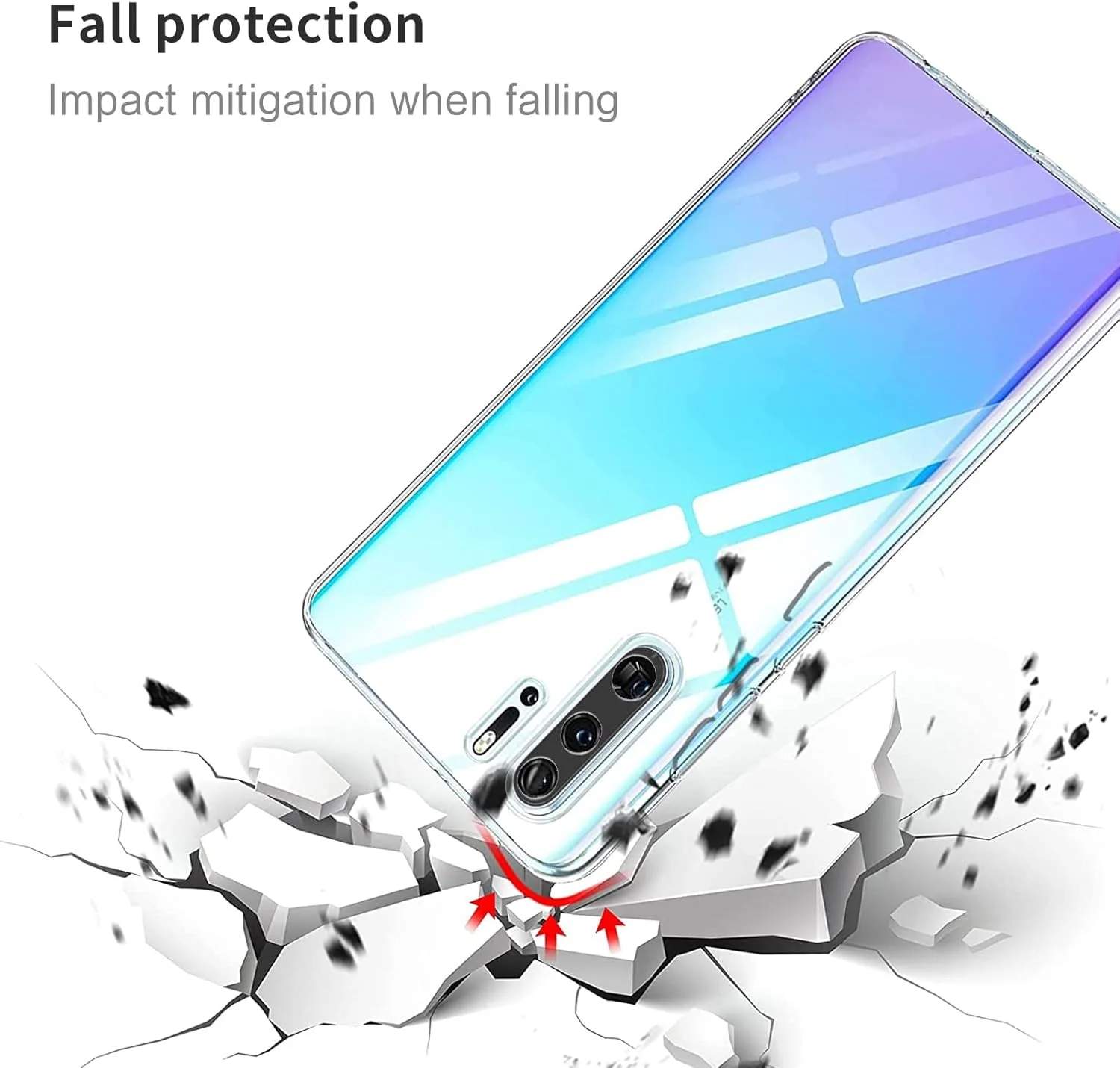 کاور محافظ شفاف گوشی CooLoly برای Huawei P30 Pro، قاب پشتی محافظ شفاف برای P30 Pro (6.47 اینچ)
