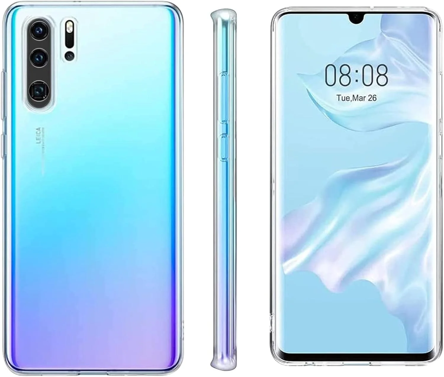 کاور محافظ شفاف گوشی CooLoly برای Huawei P30 Pro، قاب پشتی محافظ شفاف برای P30 Pro (6.47 اینچ)