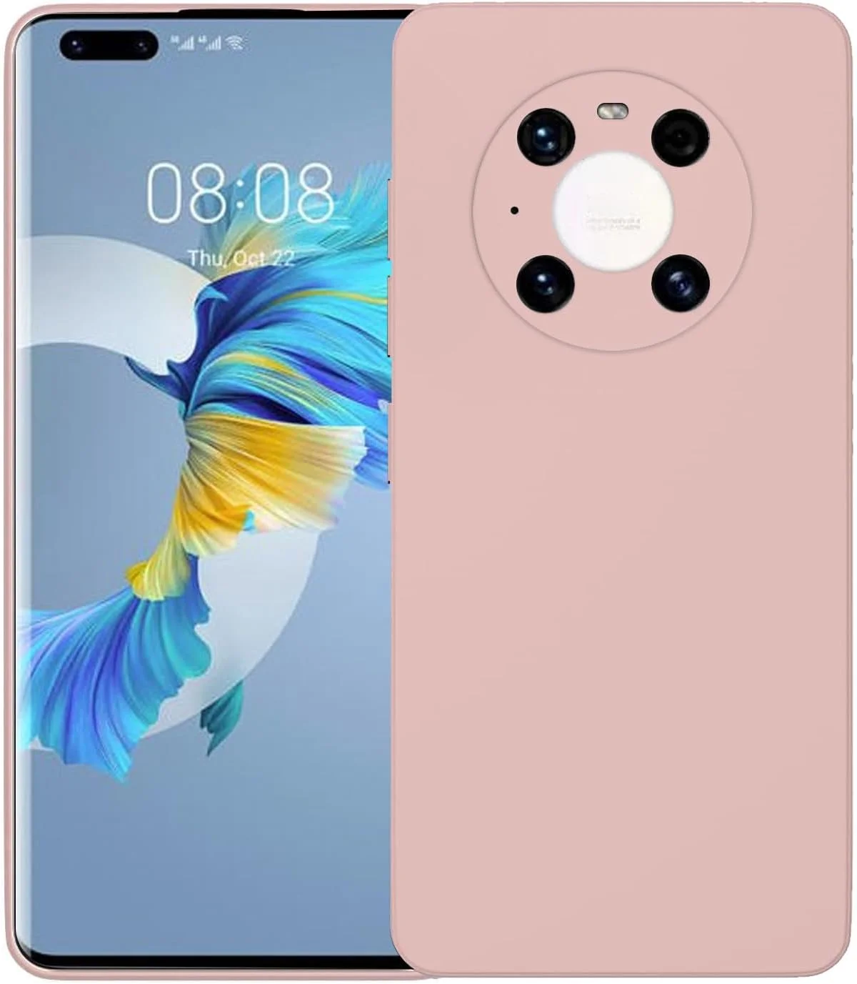 قاب محافظ باریک گوشی هواوی میت 40 پرو، کاور سیلیکونی با محافظت از دوربین، داخلی نرم و انعطاف پذیر (صورتی، برای هواوی میت 40 پرو) قاب محافظ باریک گوشی هواوی میت 40 پرو، کاور سیلیکونی با محافظت از دوربین، داخلی نرم و انعطاف پذیر (صورتی، برای هواوی میت 40 پرو)