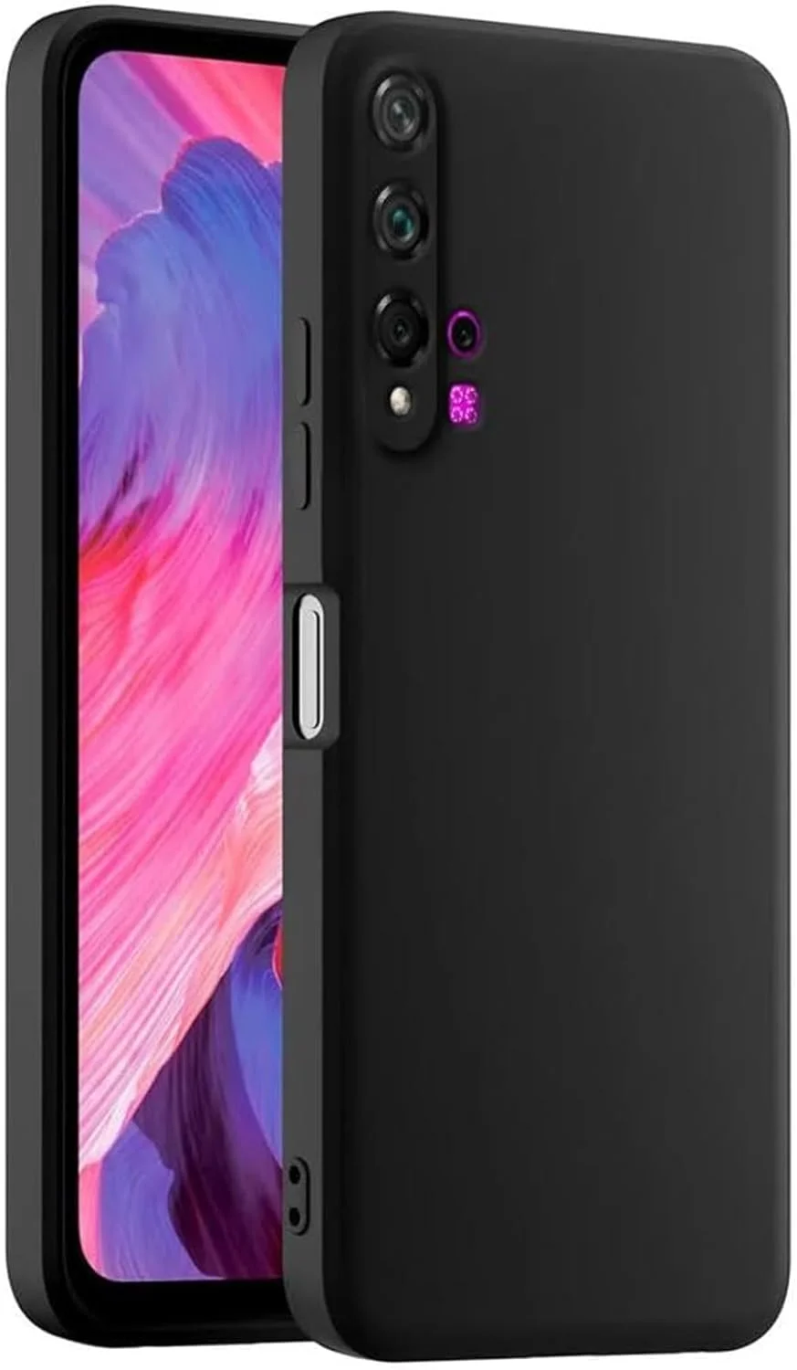 کاور سیلیکونی سازگار با هوآوی نوا 5T، نازک با محافظت از دوربین، داخلی نرم، باریک و انعطاف پذیر (برای هوآوی نوا 5T - مشکی) کاور سیلیکونی سازگار با هوآوی نوا 5T، نازک با محافظت از دوربین، داخلی نرم، باریک و انعطاف پذیر (برای هوآوی نوا 5T - مشکی)
