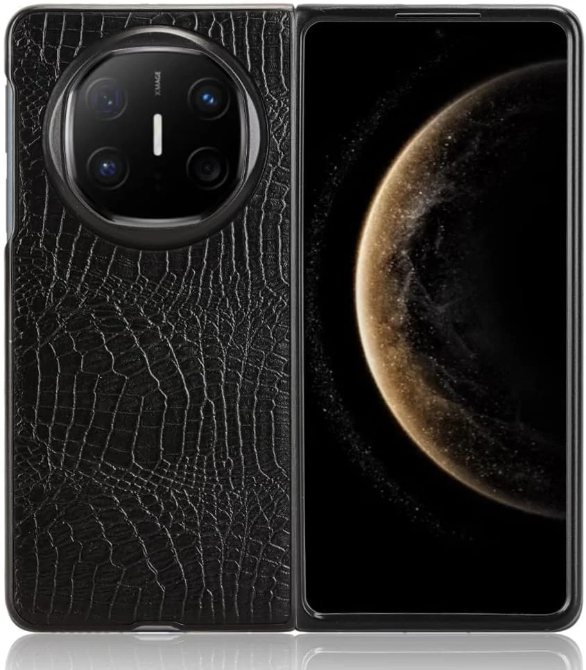 محافظ گوشی سازگار با هوآوی میت X6، قاب گوشی فوق العاده باریک چرم PU + PC سخت Azonee، پوشش محافظ گوشی 5G ICL-AL10، مشکی محافظ گوشی سازگار با هوآوی میت X6، قاب گوشی فوق العاده باریک چرم PU + PC سخت Azonee، پوشش محافظ گوشی 5G ICL-AL10، مشکی