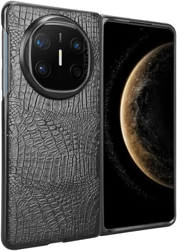 محافظ گوشی سازگار با هوآوی میت X6، قاب گوشی فوق العاده باریک چرم PU + PC سخت Azonee، پوشش محافظ گوشی 5G ICL-AL10، مشکی محافظ گوشی سازگار با هوآوی میت X6، قاب گوشی فوق العاده باریک چرم PU + PC سخت Azonee، پوشش محافظ گوشی 5G ICL-AL10، مشکی