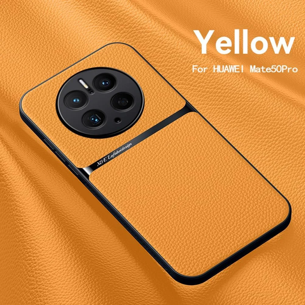 کاور گوشی کِپوچ سازگار با هوآوی میت 50 پرو - بافت چرم لِیچی، دارای هولدر مغناطیسی و صفحه فلزی داخلی - زرد کاور گوشی کِپوچ سازگار با هوآوی میت 50 پرو - بافت چرم لِیچی، دارای هولدر مغناطیسی و صفحه فلزی داخلی - زرد
