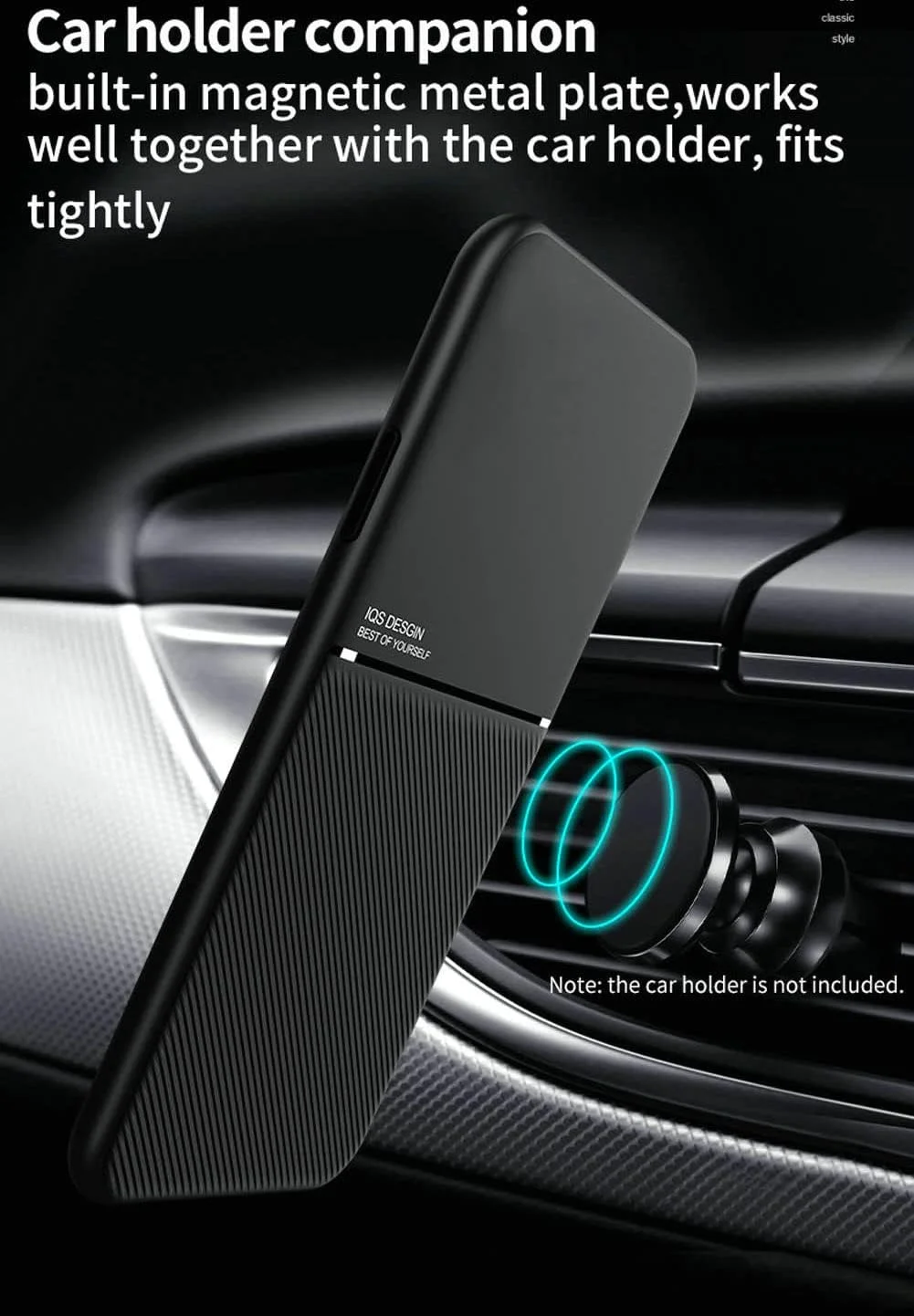 کاور محافظ گوشی هواوی P30 مدل Kepuch Mowen - بامپر با صفحه فلزی داخلی - مشکی