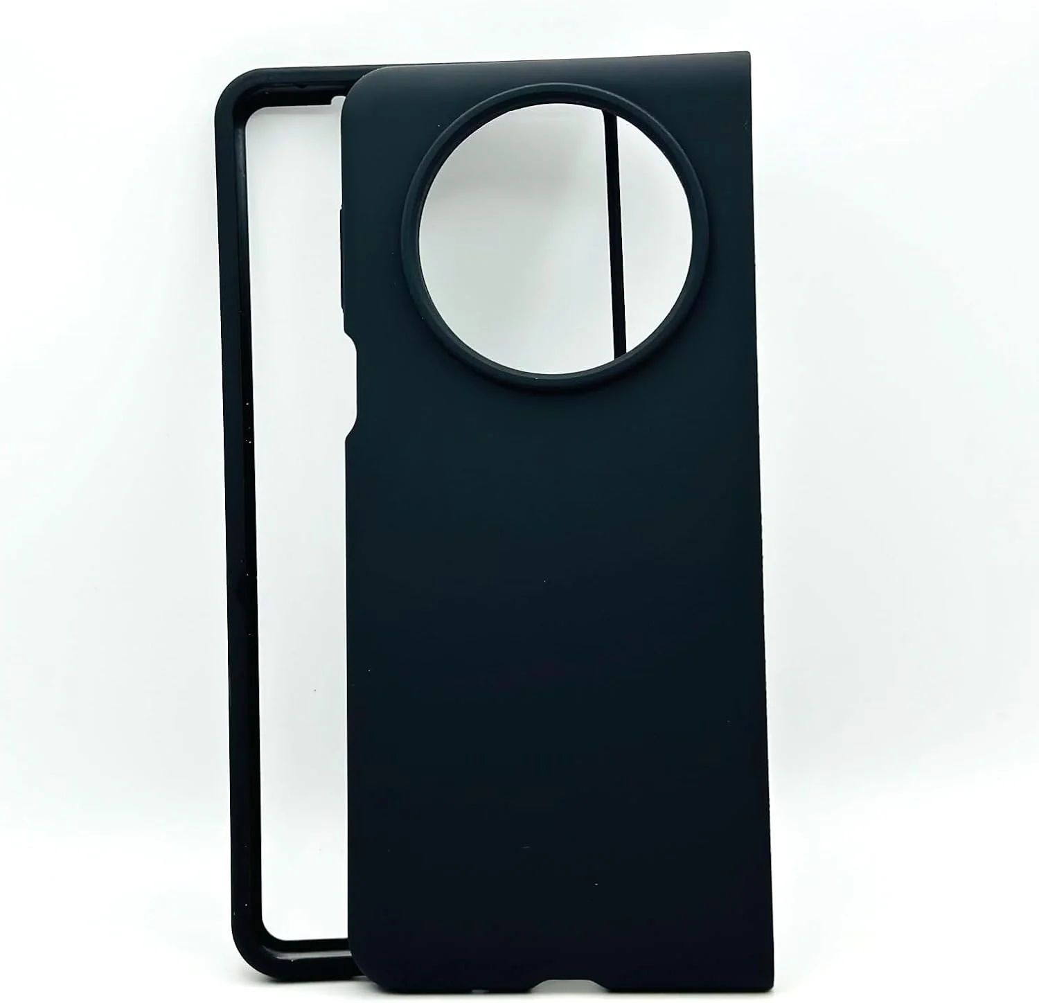 کاور سیلیکونی مایع Muzz برای هوآوی میت X3، کاور باریک برای بانوان، کاور محافظ ضد خش و ضد ضربه ژله ای نرم و فوق العاده نازک با لمس ابریشمی برای هوآوی میت X3 2023 (مشکی)