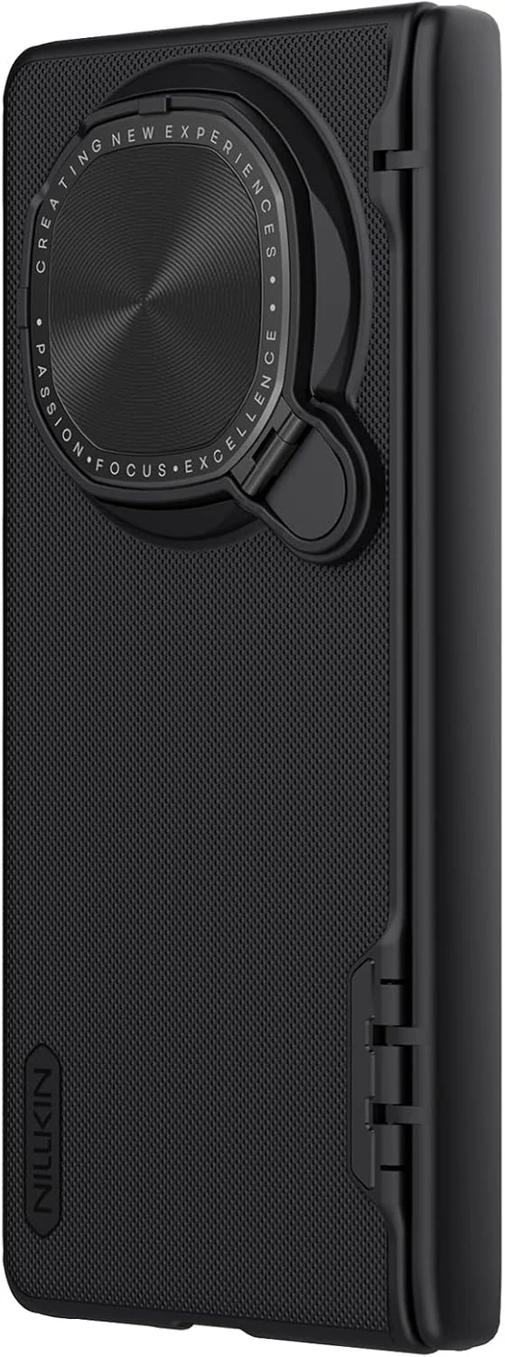 کاور محافظ مغناطیسی Nillkin Super Frosted Shield Prop مناسب برای Huawei Mate X6 – زره هیبریدی با حلقه MagSafe، محافظ کشویی دوربین و پایه، بافت مات و محافظ گوشه – مشکی