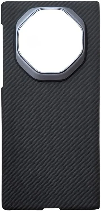 کاور فیبر کربنی 600D Gruattreay برای هوآوی Mate XT (2024)، کاور ضد ضربه با فریم لنز فلزی، محافظ پشتی بادوام و لوکس (نقره ای)