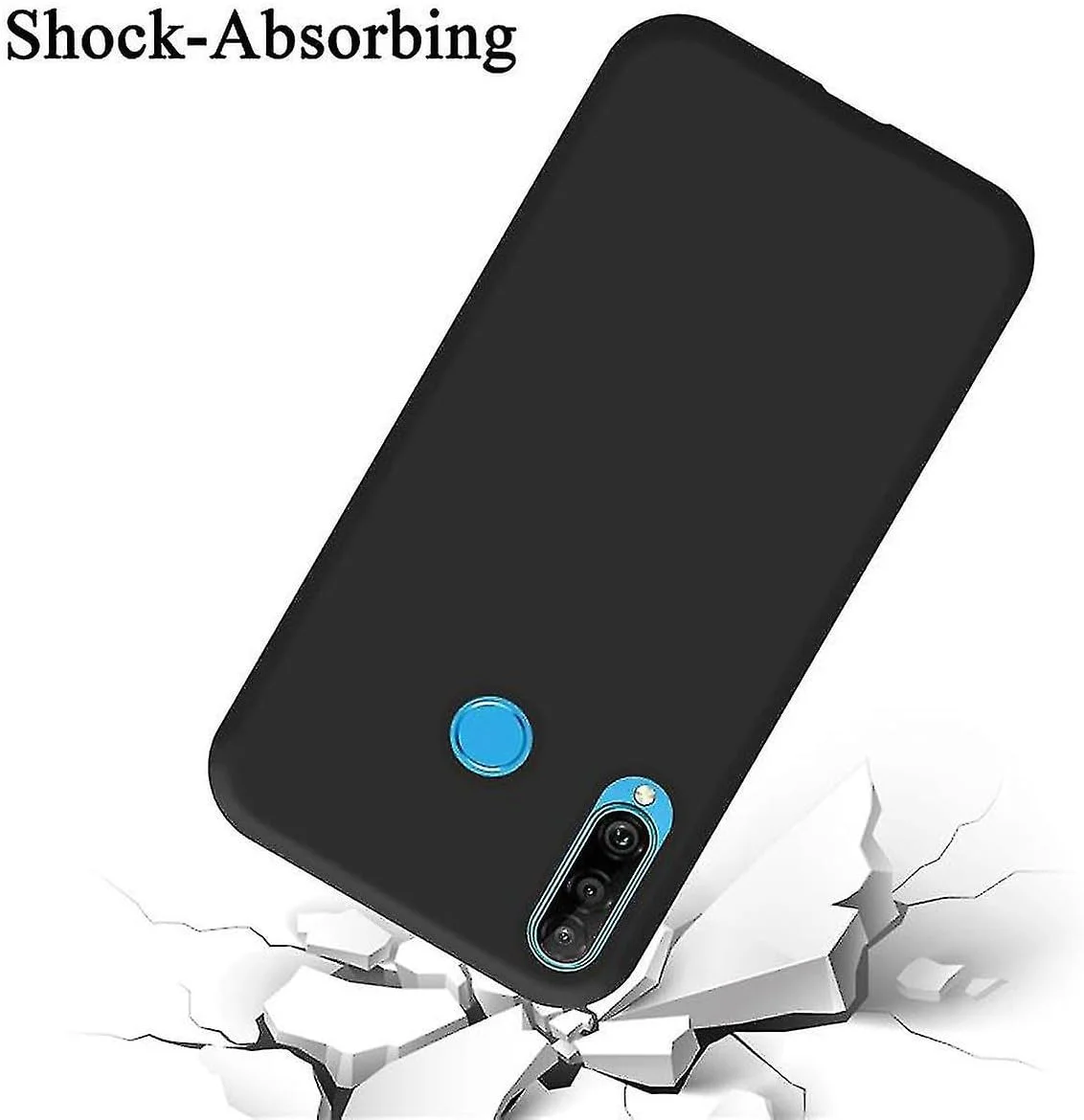 قاب محافظ گوشی هواوی P30 لایت، مشکی، باریک، نرم، پوشش TPU پشتی، انعطاف پذیر، سیلیکونی مات، مناسب برای هواوی P30 لایت، برند Emodil (مشکی)