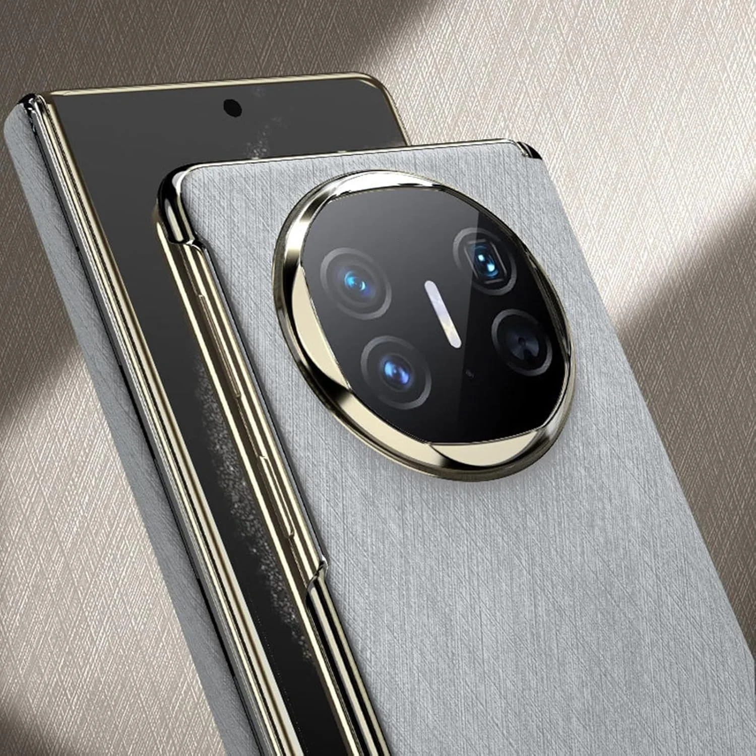 کاور مغناطیسی Azonee برای Huawei Mate X6 | محافظت کامل، روکش چرمی لوکس مناسب تجارت با محافظت ضد ضربه لولا | قاب شیک و باریک برای Mate X6 (خاکستری)