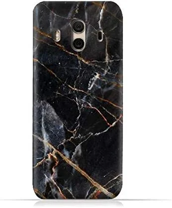 قاب سیلیکونی TPU گوشی هواوی میت 10 ای ام سی با طرح بافت مرمر خاکستری تیره