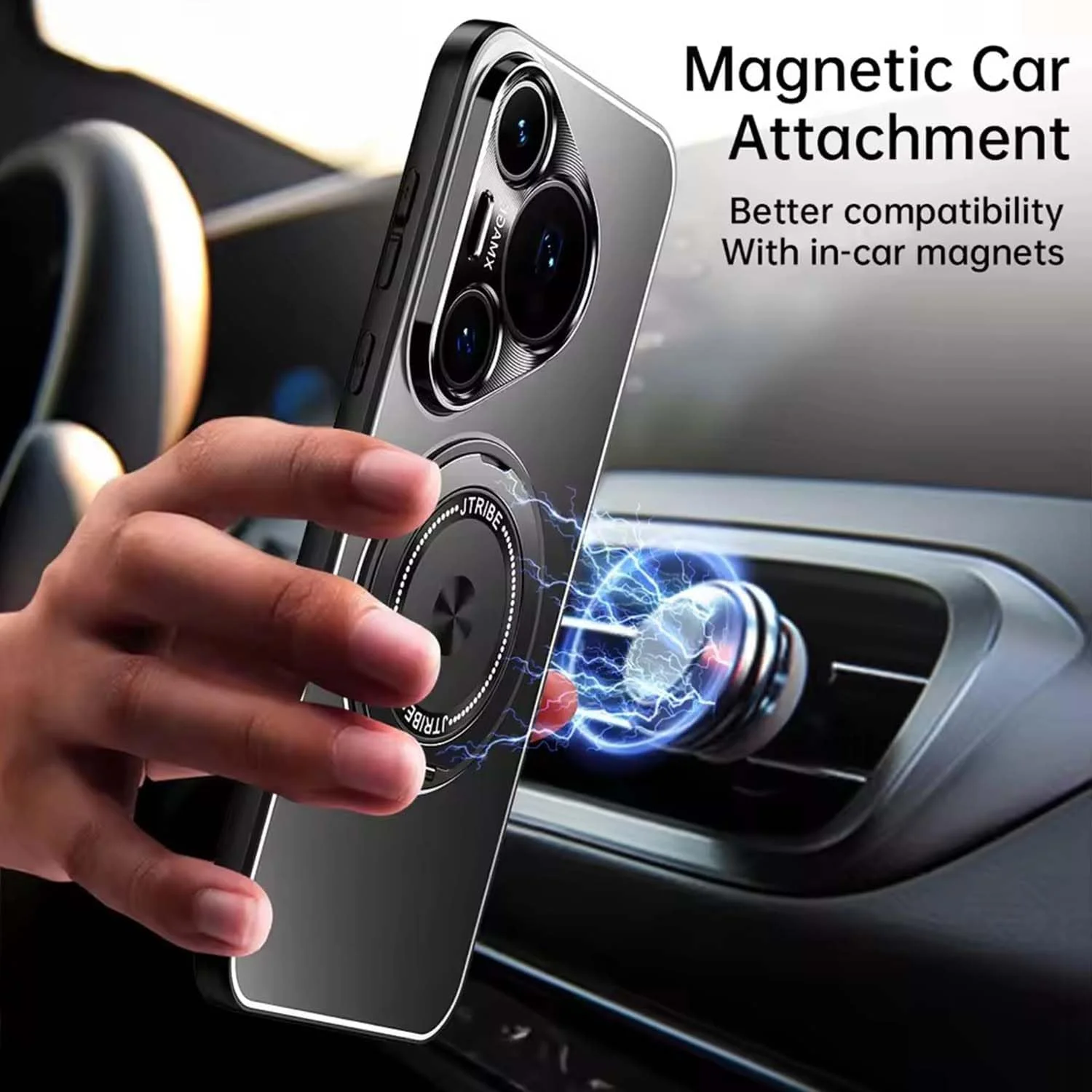 قاب محافظ گوشی هوآوی Pura 80 Pro، محافظ لنز کامل، شارژ مغناطیسی، ضد لغزش، فوق العاده نازک، مناسب برای Pura 80 Plus