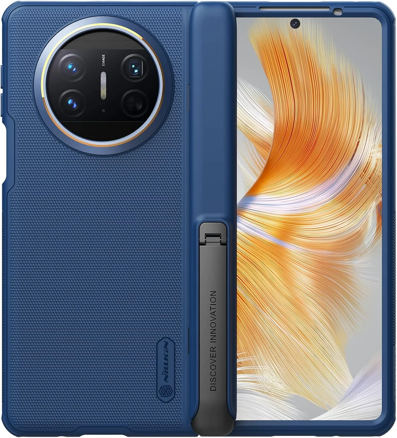 کاور محافظ سری Nillkin Super Frosted Shield Fold (همراه با استند) طراحی شده برای هوآوی میت X3 - آبی