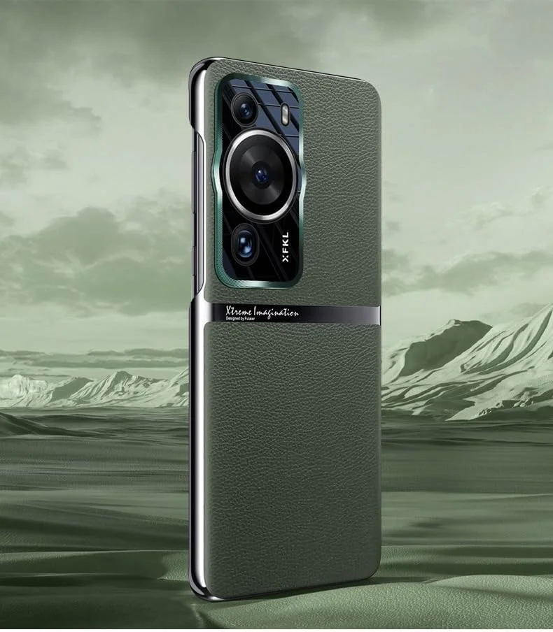 قاب سخت محافظ گوشی هواوی P60 Pro، باریک، ضد ضربه، با پوشش محافظ لنز فلزی برای هواوی P60 Pro (سبز)