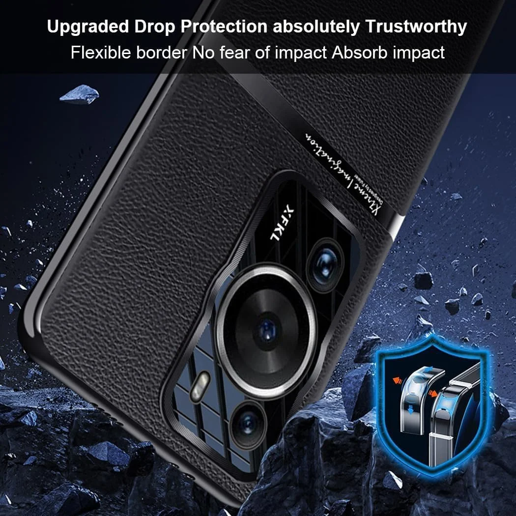 قاب سخت محافظ گوشی هواوی P60 Pro، باریک، ضد ضربه، با پوشش محافظ لنز فلزی برای هواوی P60 Pro (سبز)