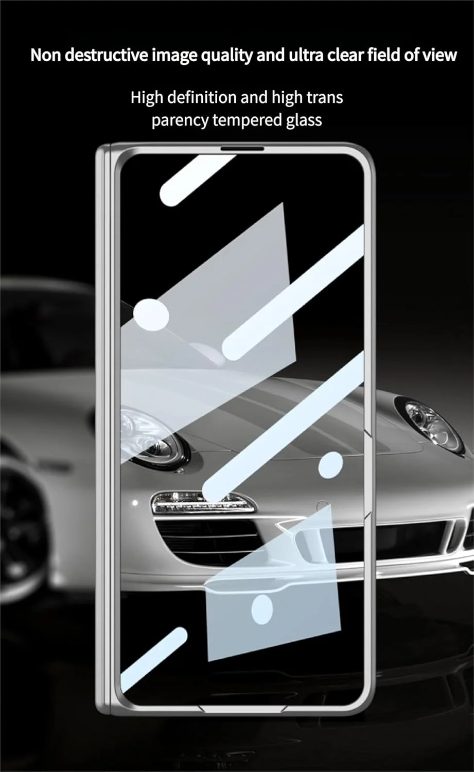 کیف محافظ ضد ضربه سنگین آزون برای هوآوی میت X6، محافظ صفحه نمایش داخلی، پایه تاشو، محافظ لولا، بست مغناطیسی، کاور مقاوم برای میت X6 (مشکی)