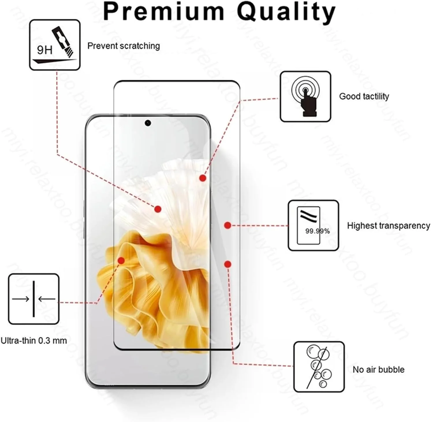 لوکیون [1+2 عدد] سازگار با قاب گوشی هوآوی P60 Pro و محافظ صفحه نمایش شیشه ای حرارت دیده، دارای پایه انگشتی حلقه ای و پوشش کشویی دوربین با پایه، ضد ضربه، محافظ سنگین (مشکی)