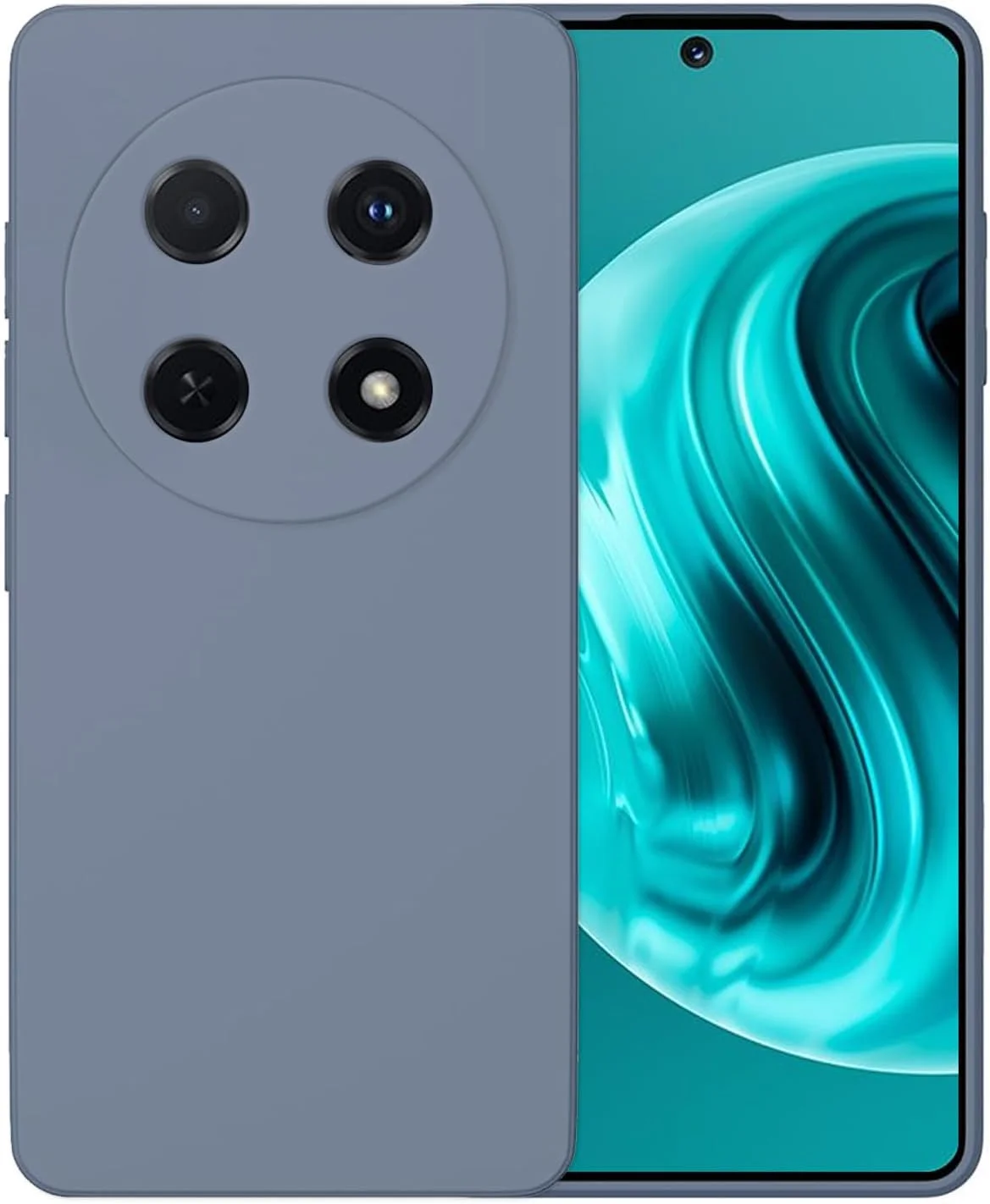 قاب سیلیکونی گوشی هواوی نوا 12i، محافظ نرم (خاکستری، نوا 12i)